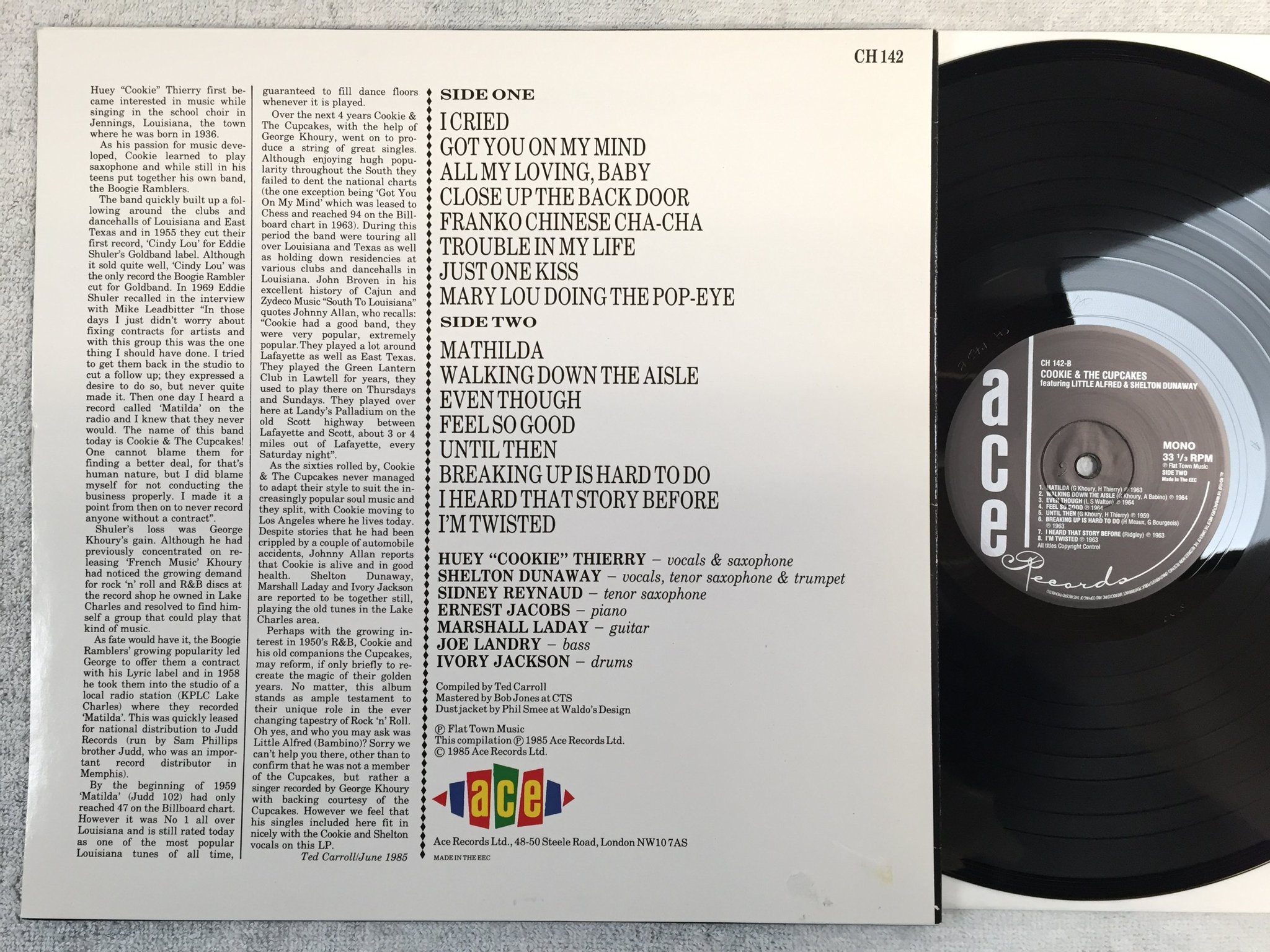 Omslagsbild för skivan COOKIE & THE CUPCAKES LP EEC ACE CH 142