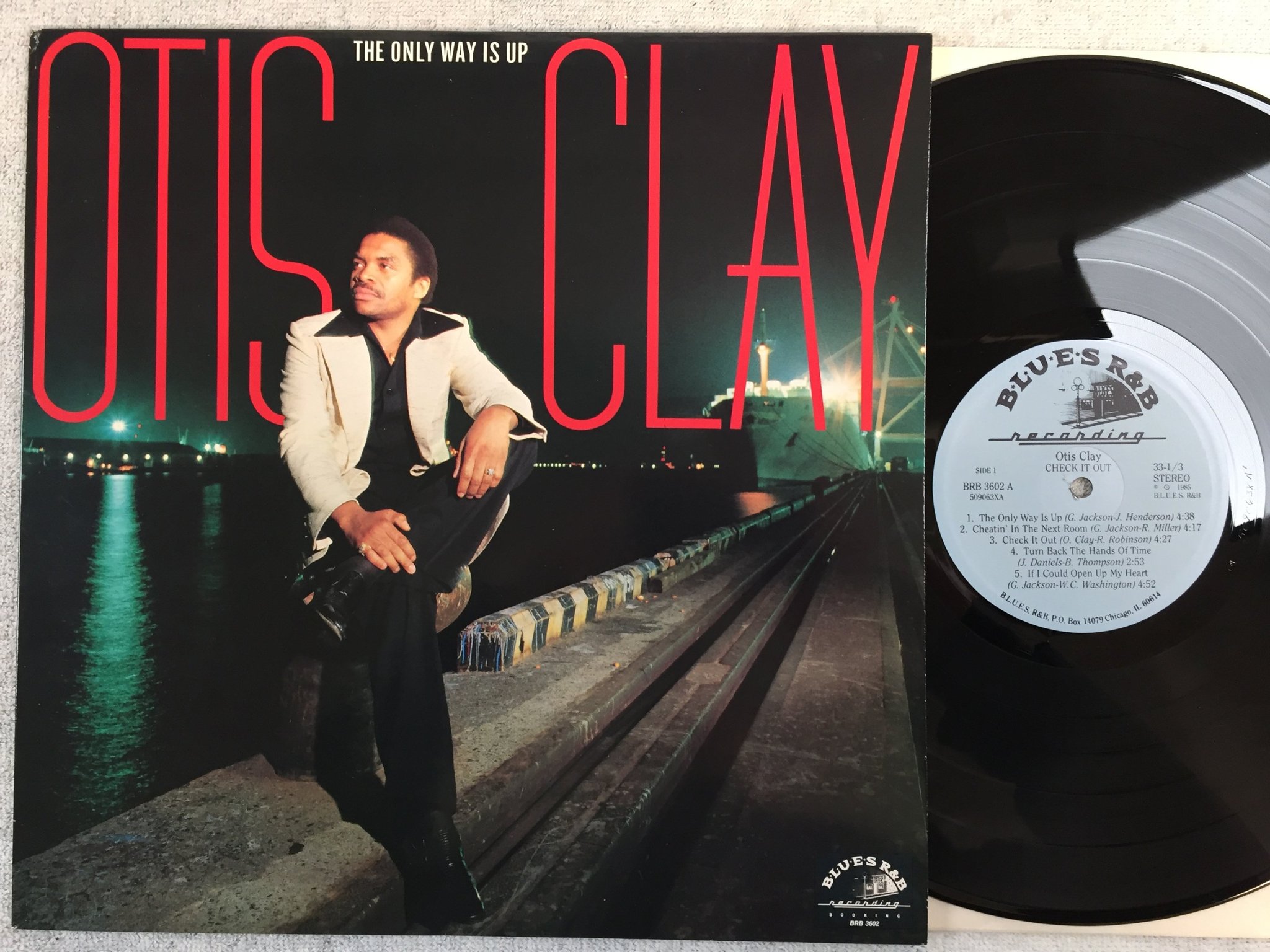 Omslagsbild för skivan OTIS CLAY check it out LP -85 US BLUES R&B BRB 3602