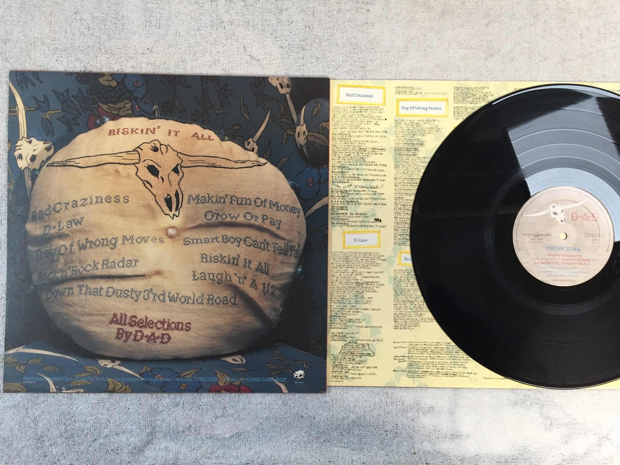 Omslagsbild för skivan DISNEYLAND AFTER DARK riskin' it all LP ncb MEDLEY MdLP 6415