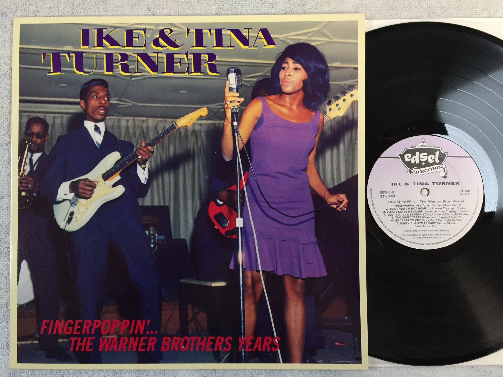 Omslagsbild för skivan IKE & TINA TURNER LP -88 EDSEL ED 243