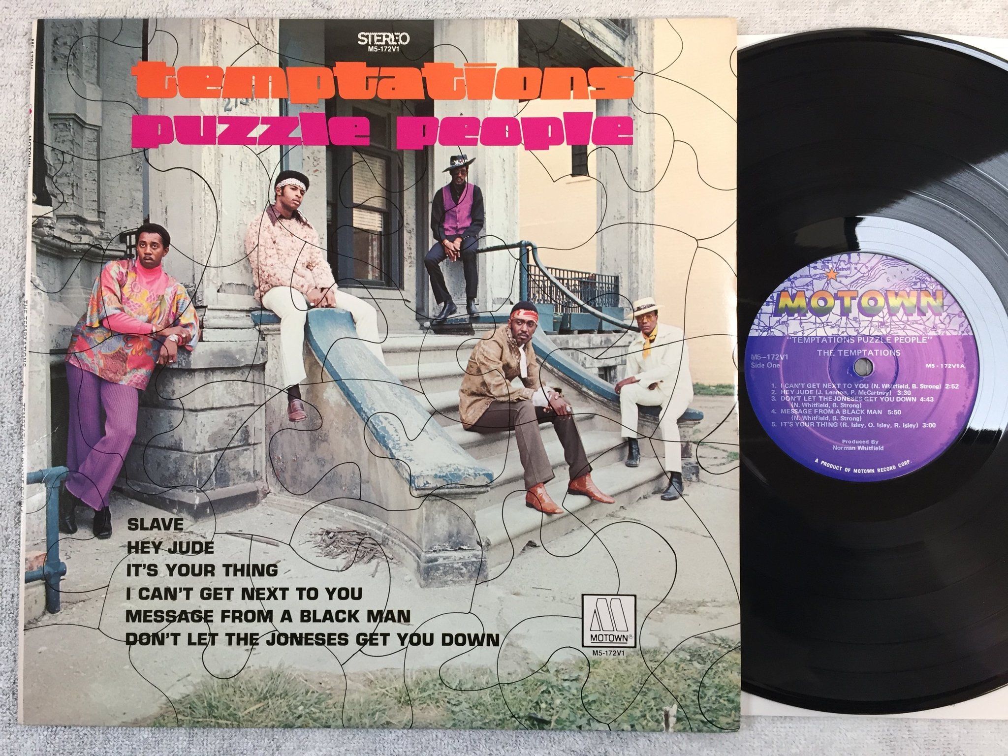 Omslagsbild för skivan THE TEMPTATIONS puzzle people LP re US MOTOWN M5-172V1