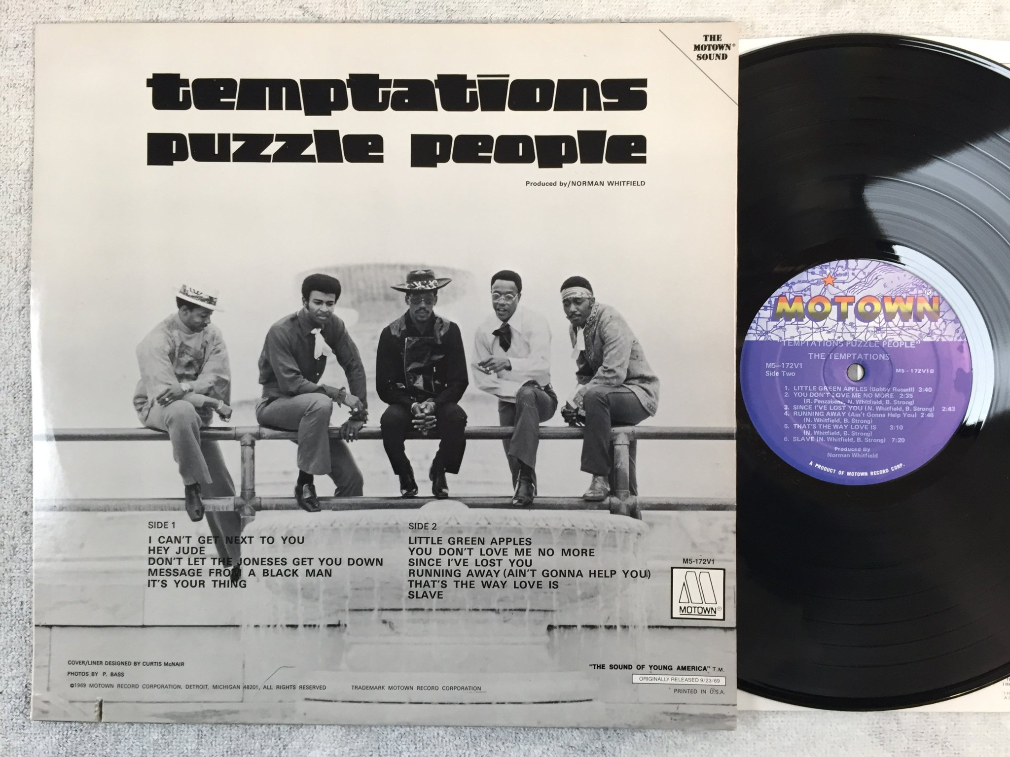 Omslagsbild för skivan THE TEMPTATIONS puzzle people LP re US MOTOWN M5-172V1