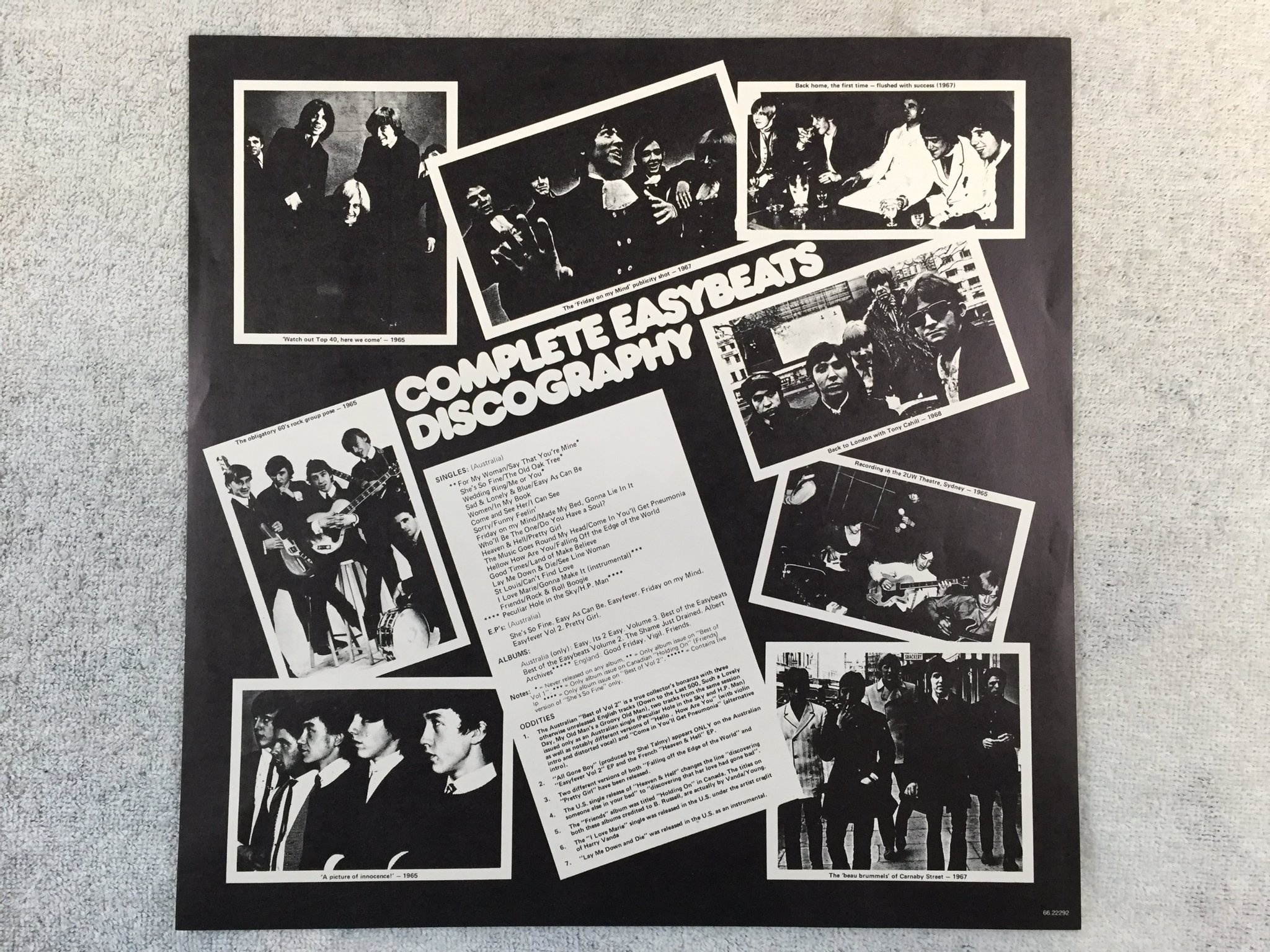 Omslagsbild för skivan THE EASYBEATS the shame just drained LP -77 Ger LINE LLP 5086