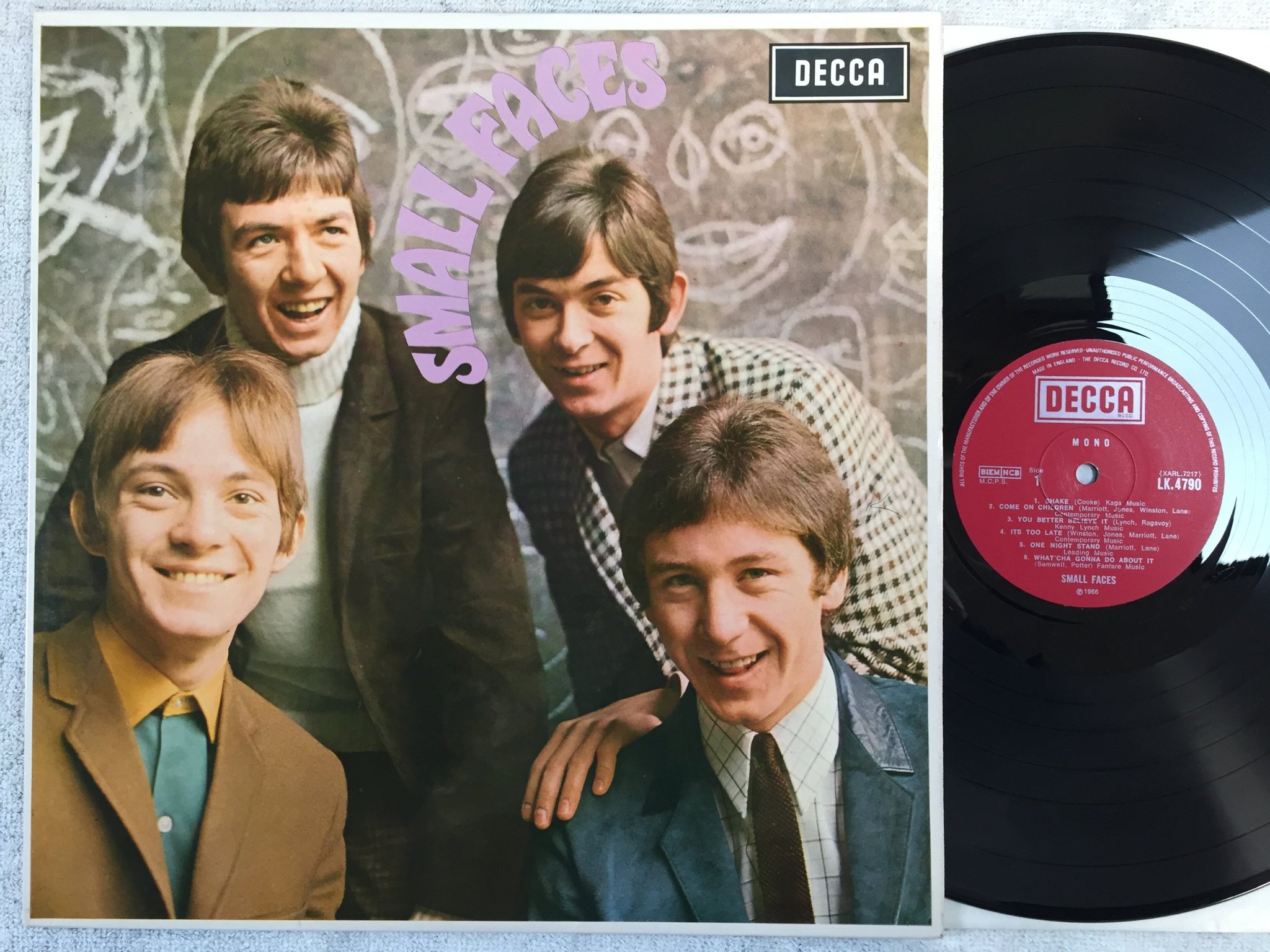 Omslagsbild för skivan SMALL FACES s/t LP re UK DECCA LK 4790
