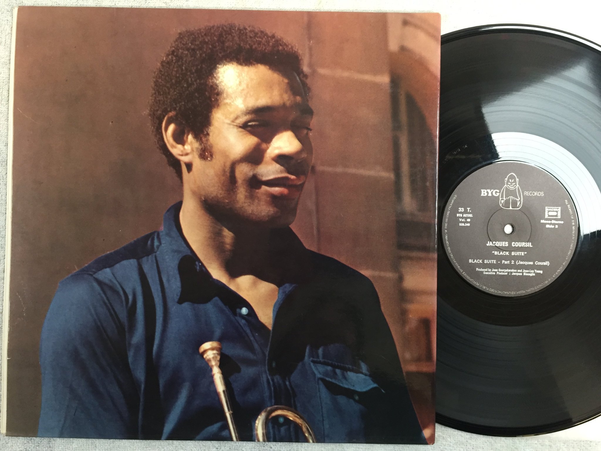 Omslagsbild för skivan JACQUES COURSIL black suite LP -70 Fra BYG 529349