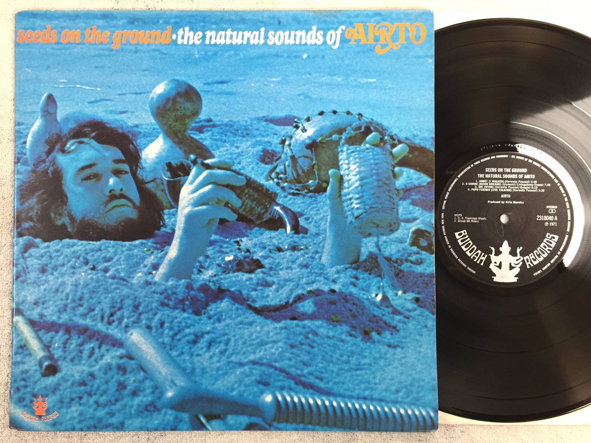 Omslagsbild för skivan AIRTO seeds on the ground LP -71 UK BUDDAH 2318040 very rare ! ! 