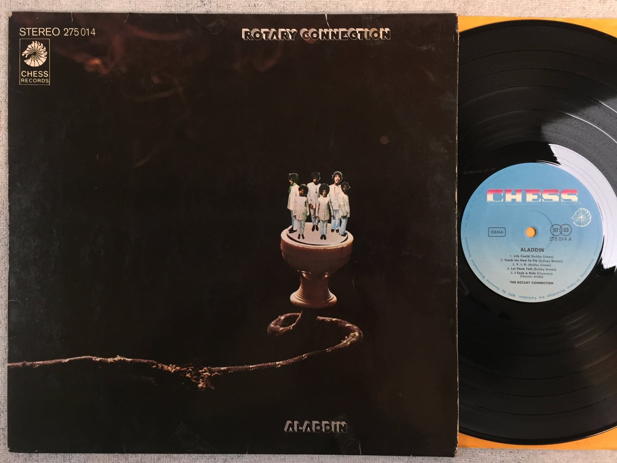 Omslagsbild för skivan THE ROTARY CONNECTION aladdin LP Ger CHESS 275014?
