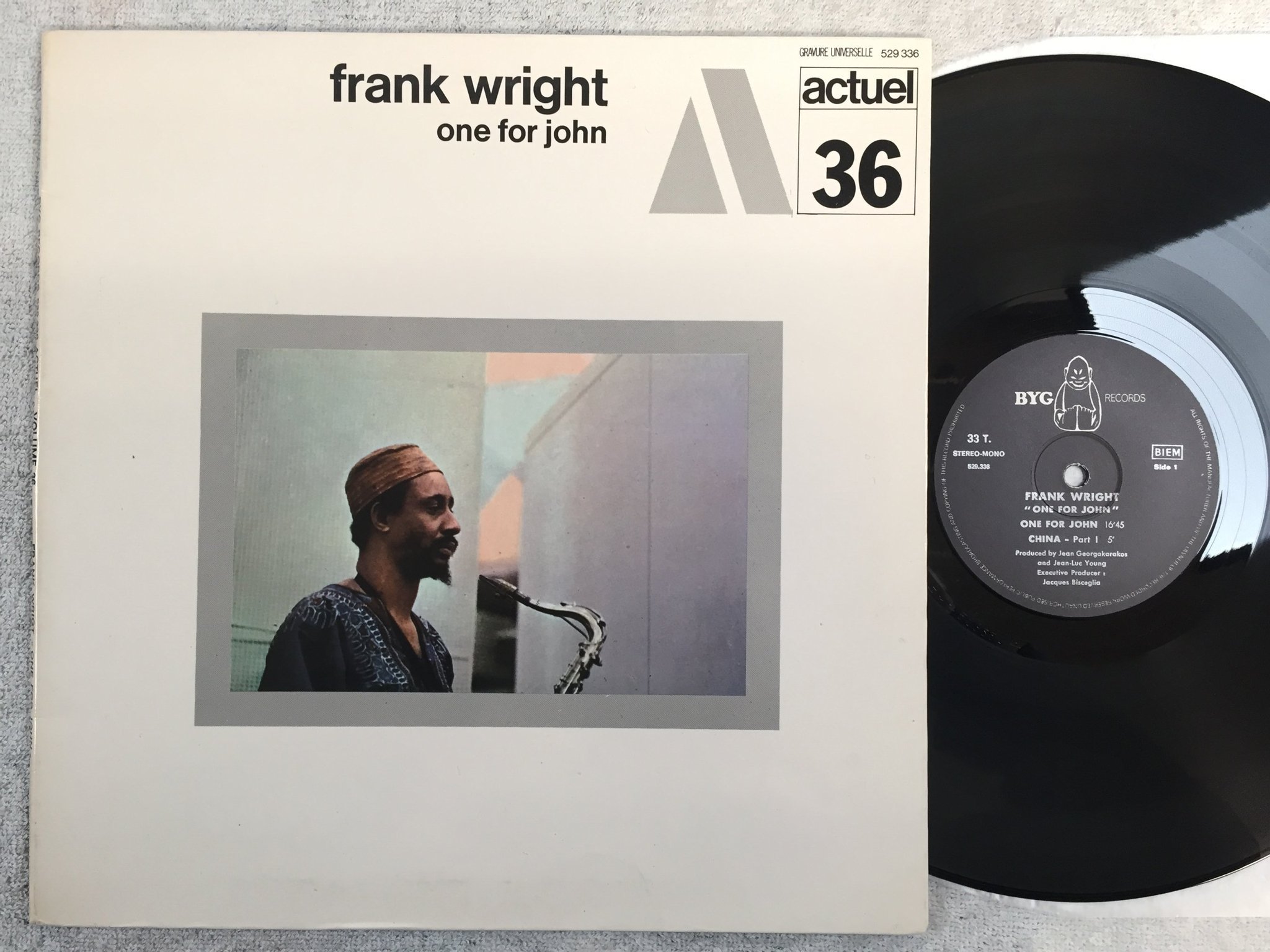 Omslagsbild för skivan FRANK WRIGHT one for John LP -70 Fra BYG 529336 rare