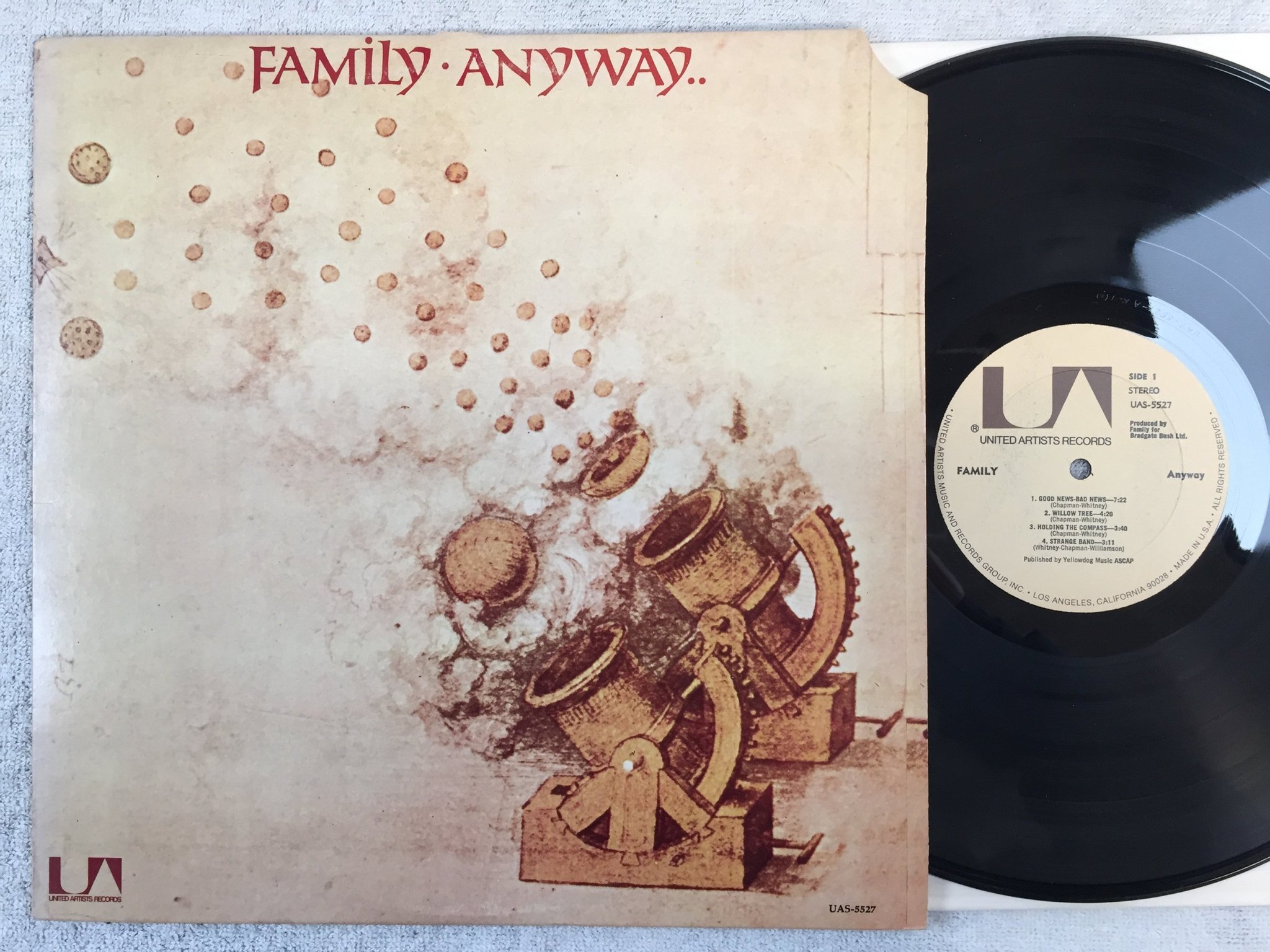 Omslagsbild för skivan FAMILY anyway LP US UNITED ARTISTS UAS 5527