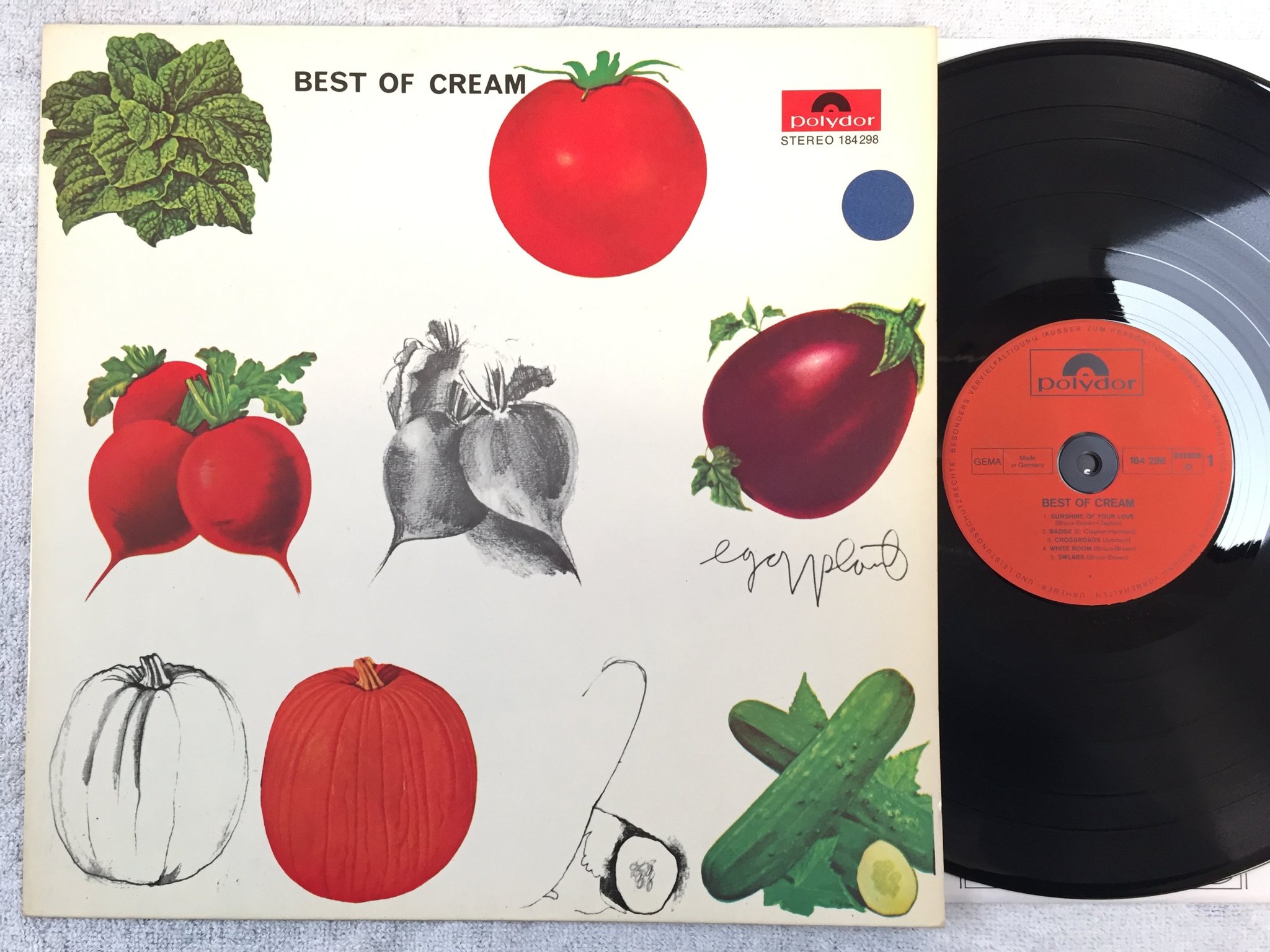 Omslagsbild för skivan CREAM best of... LP re Ger POLYDOR 184 298