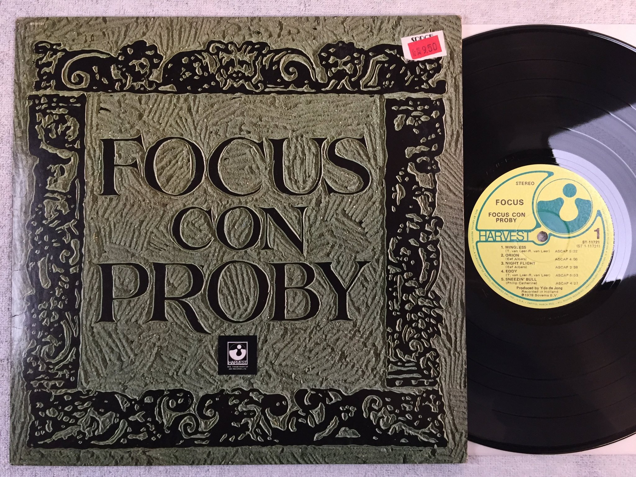 Omslagsbild för skivan FOCUS con PROBY LP -78 HARVEST ST-11721 