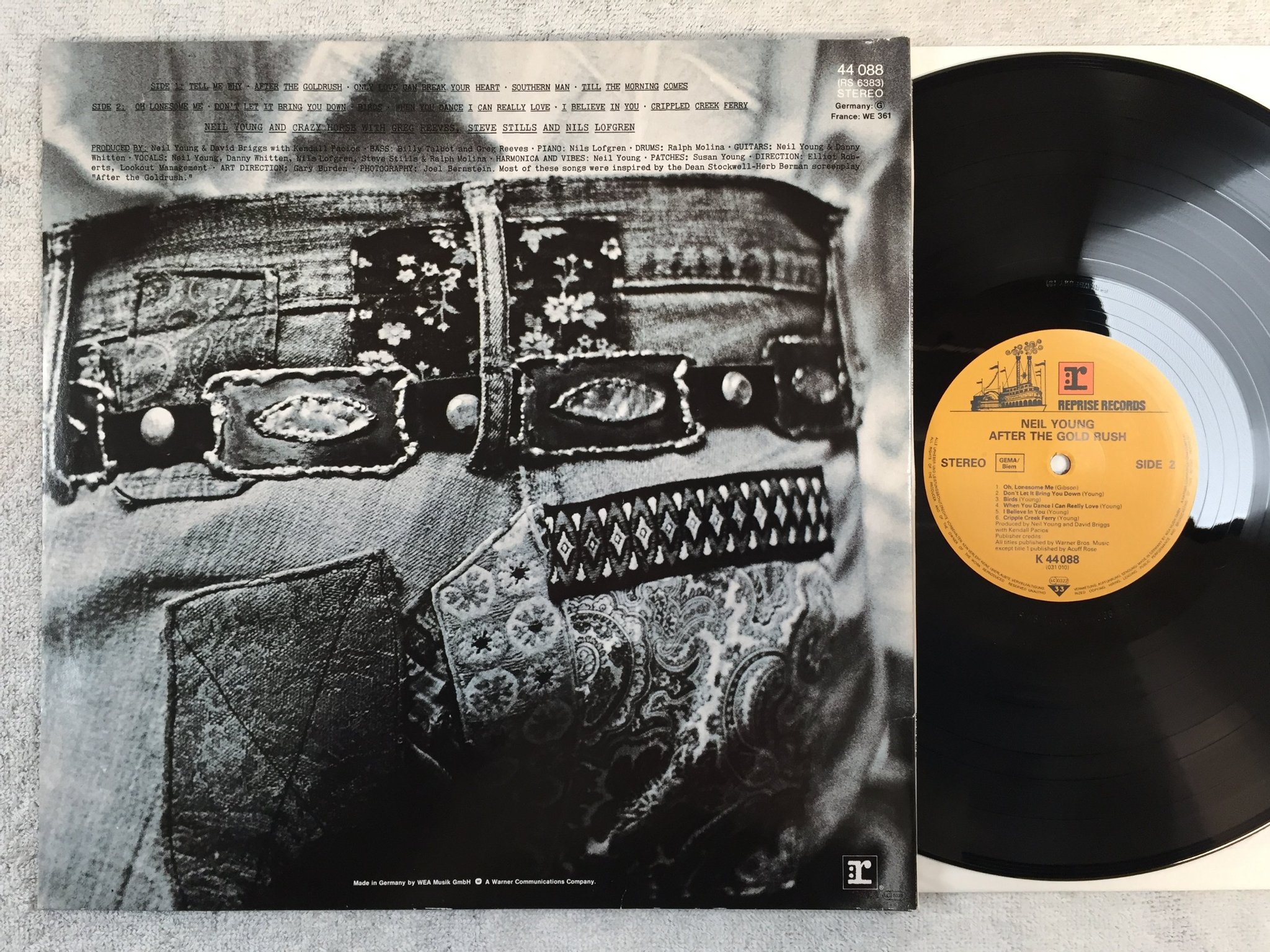 Omslagsbild för skivan Neil Young - after the gold rush LP Ger REPRISE K 44088