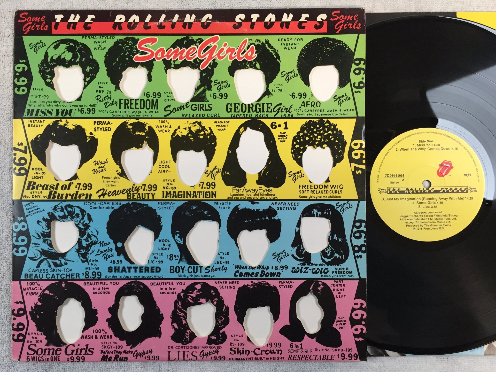 Omslagsbild för skivan The Rolling Stones - some girls LP ncb 7c 064-61016