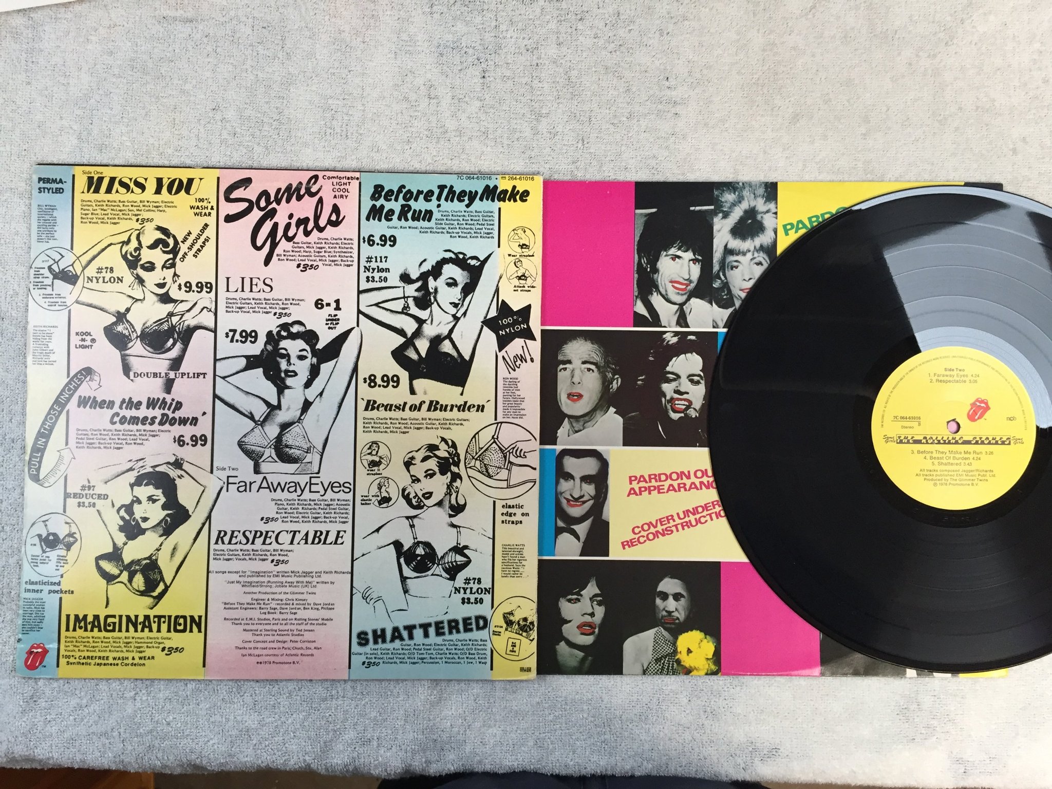 Omslagsbild för skivan The Rolling Stones - some girls LP ncb 7c 064-61016