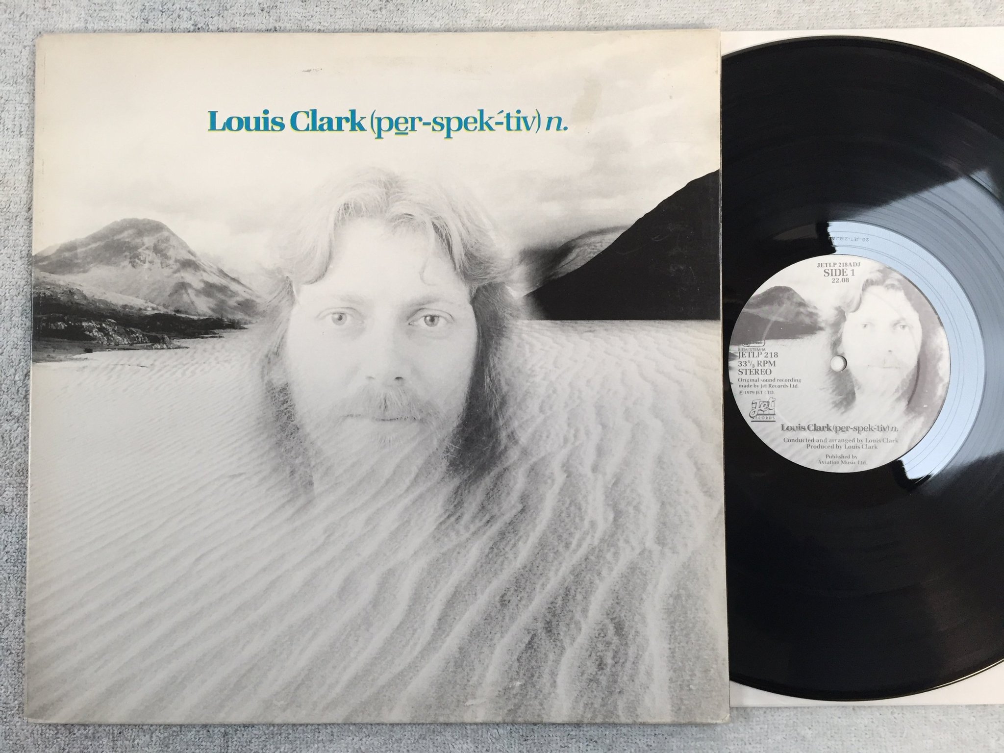 Omslagsbild för skivan LOUIS CLARK per spek tiv LP -79 JETLP 218BDJ