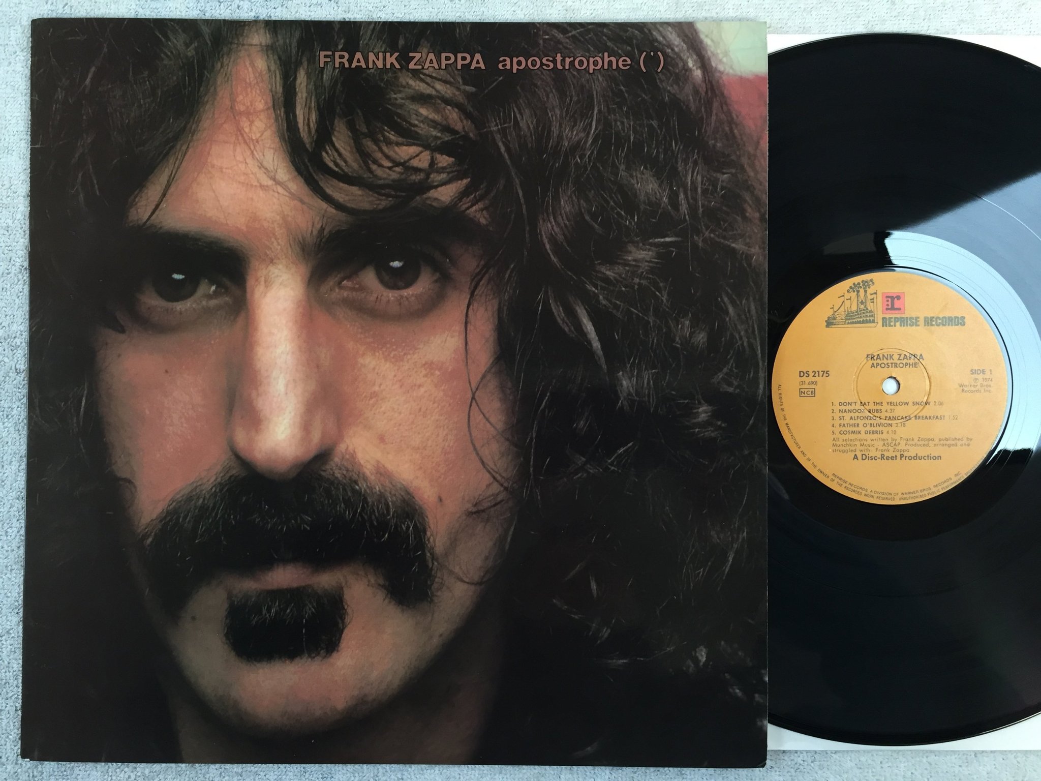 Omslagsbild för skivan Frank Zappa apostrophe LP ncb REPRISE DS 2175