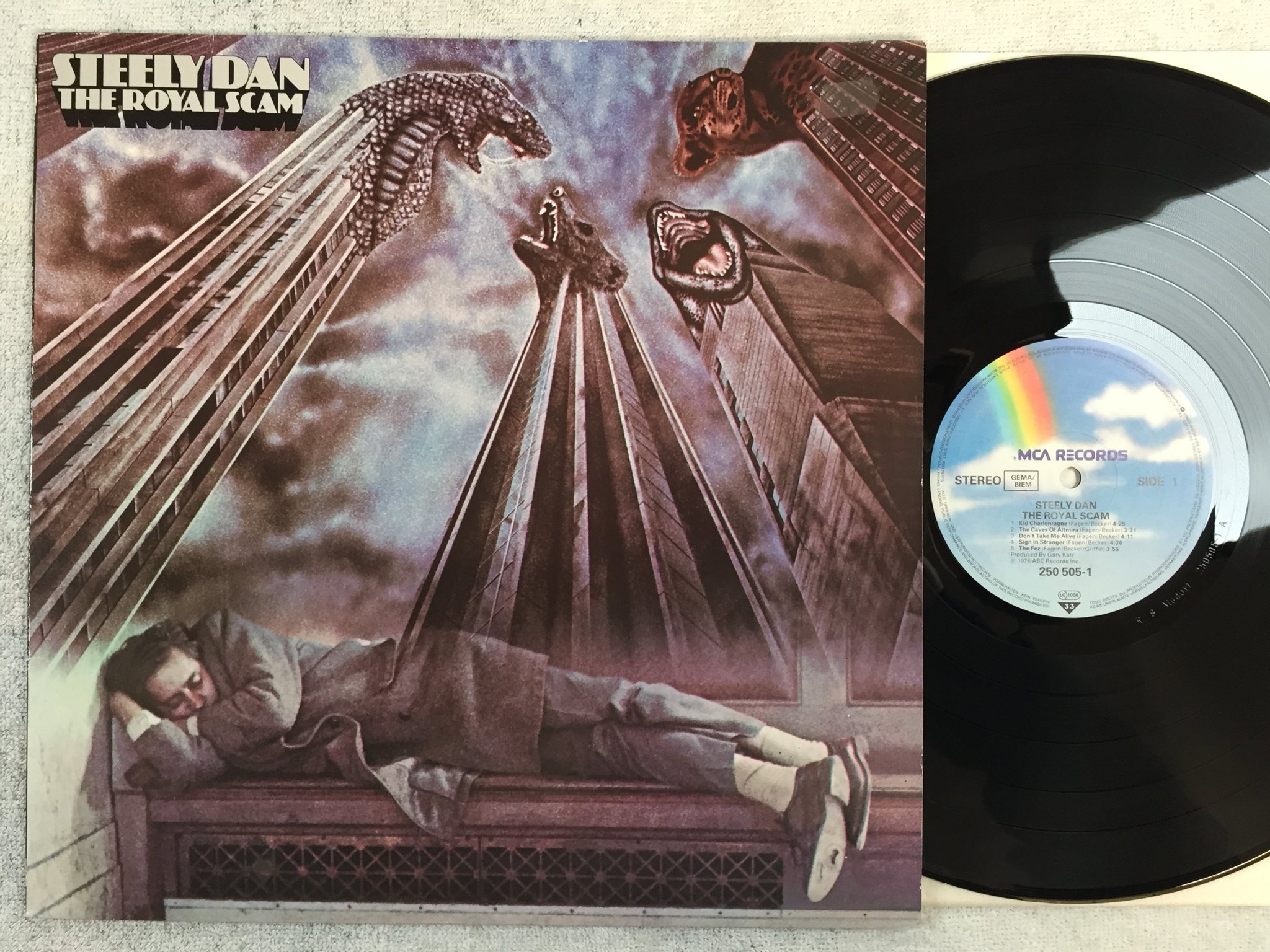 Omslagsbild för skivan STEELY DAN the royal scam LP Ger MCA 250505-1