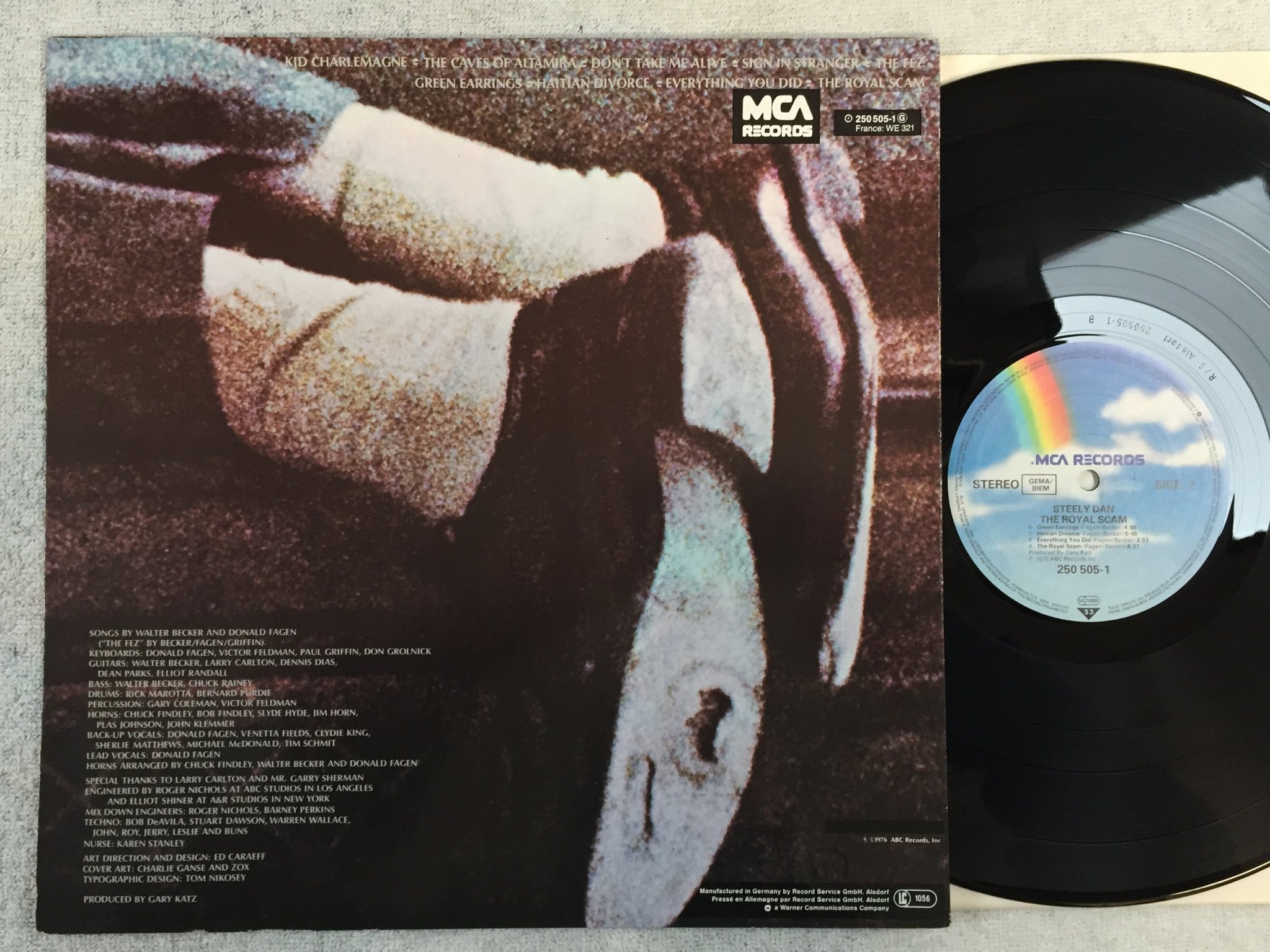 Omslagsbild för skivan STEELY DAN the royal scam LP Ger MCA 250505-1