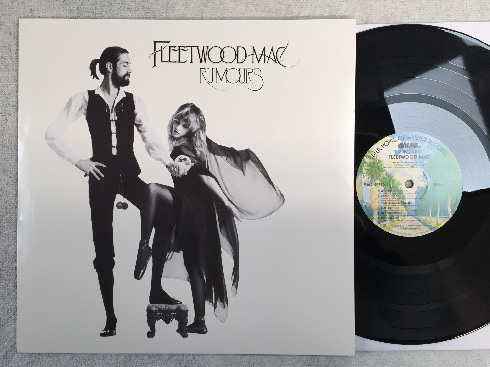 Omslagsbild för skivan FLEETWOOD MAC rumours LP-77/2009 re EU WARNER 9362497935
