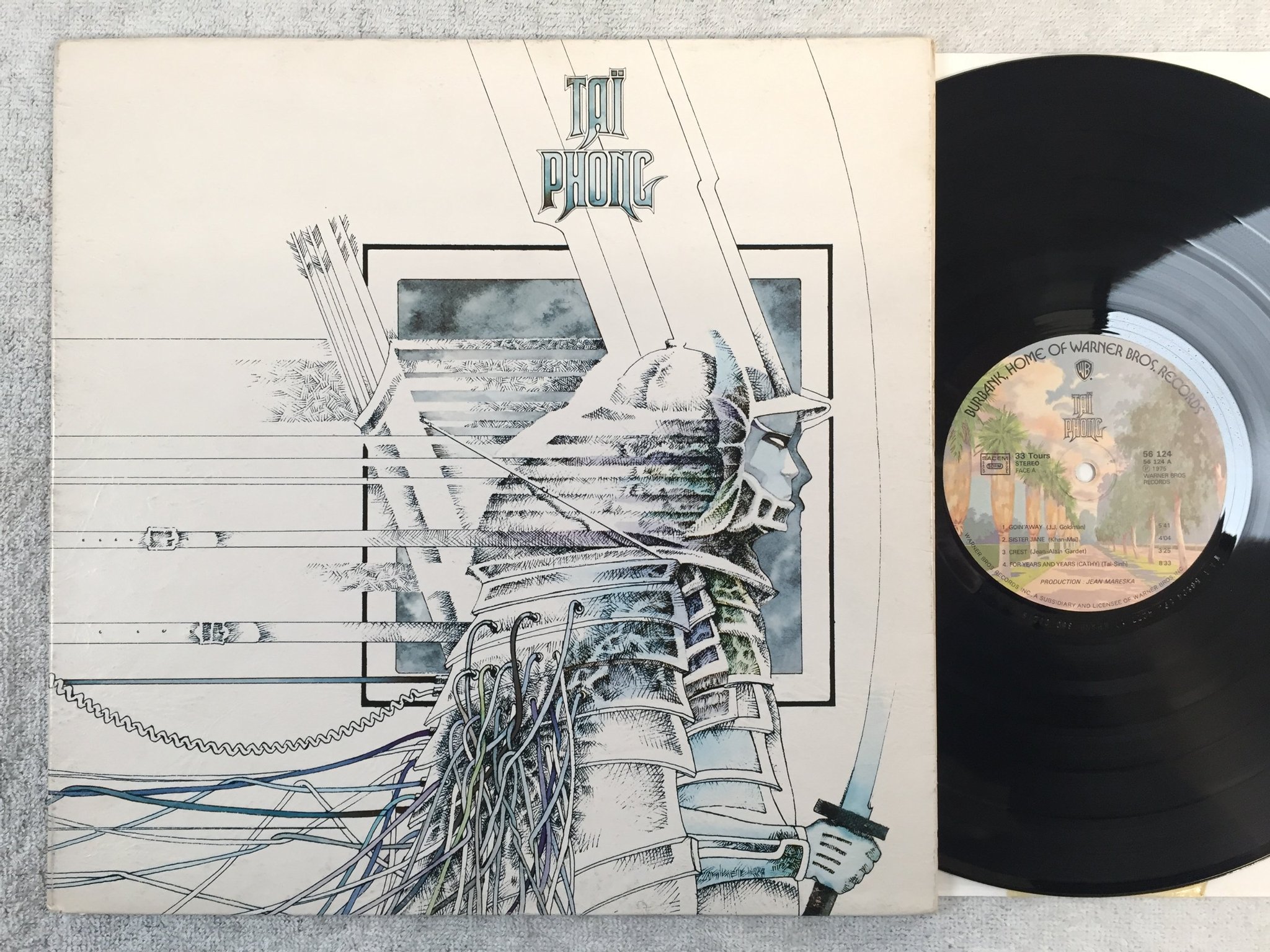 Omslagsbild för skivan TAI PHONG s/t LP -75 Fra WARNER 56124