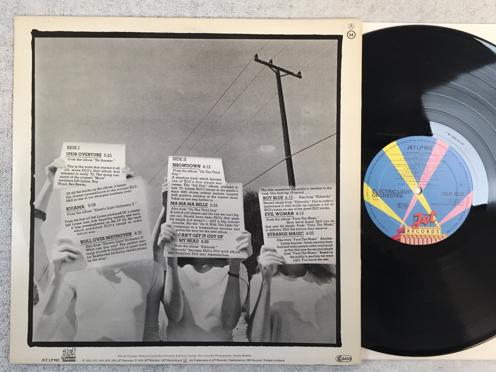 Omslagsbild för skivan ELO ole elo LP Hol GET LP 903