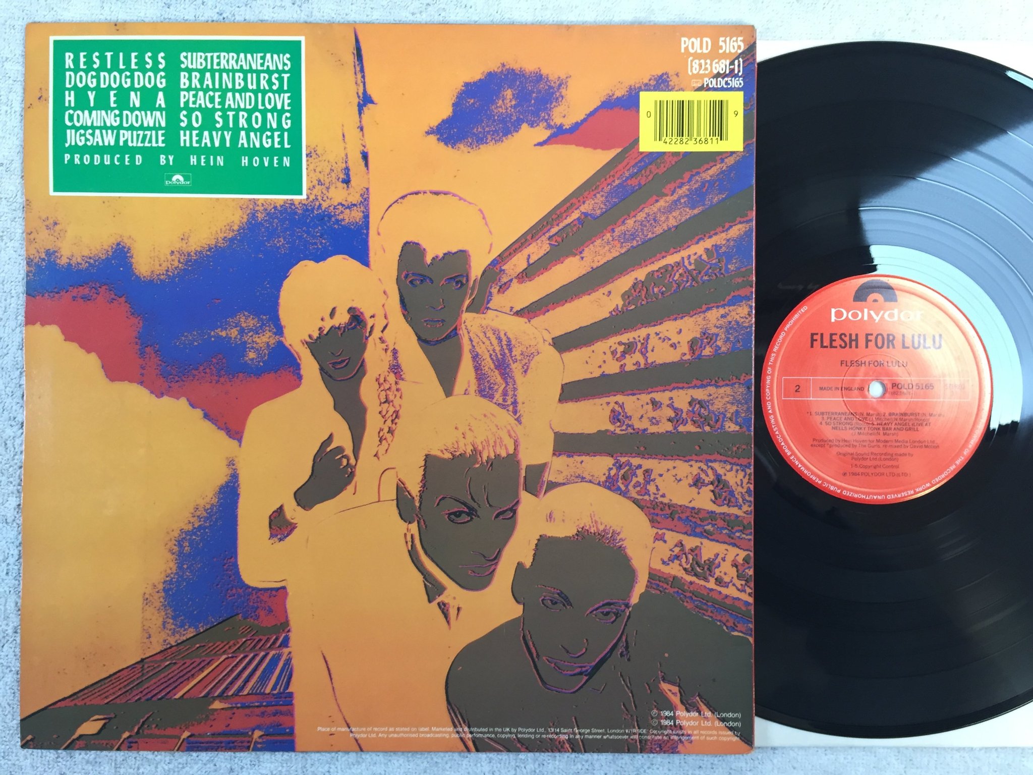 Omslagsbild för skivan FLESH FOR LULU s/tt LP -84 UK POLYDOR POLD 5165