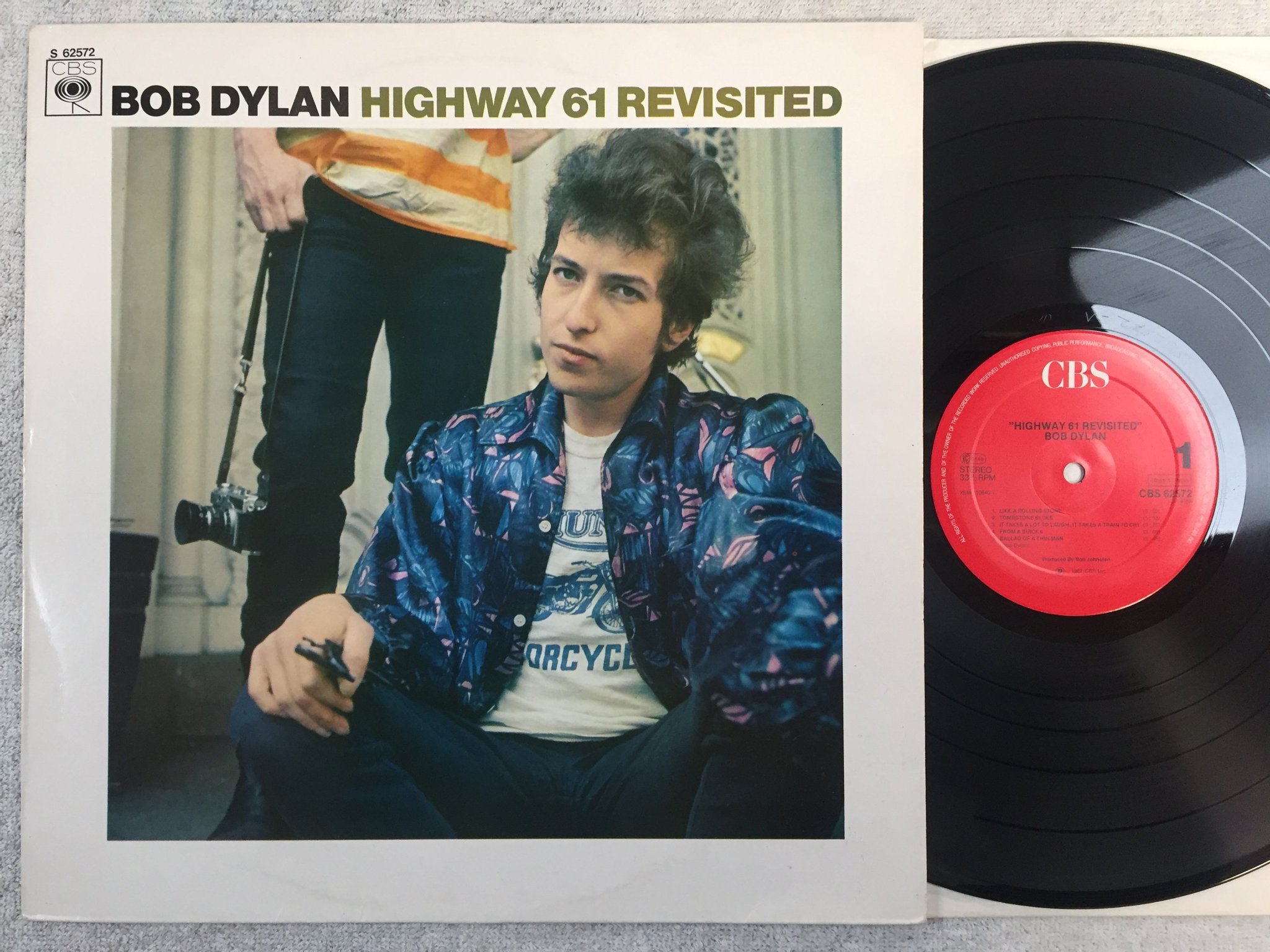 Omslagsbild för skivan BOB DYLAN highway 61 revisited LP re Hol CBS 62572
