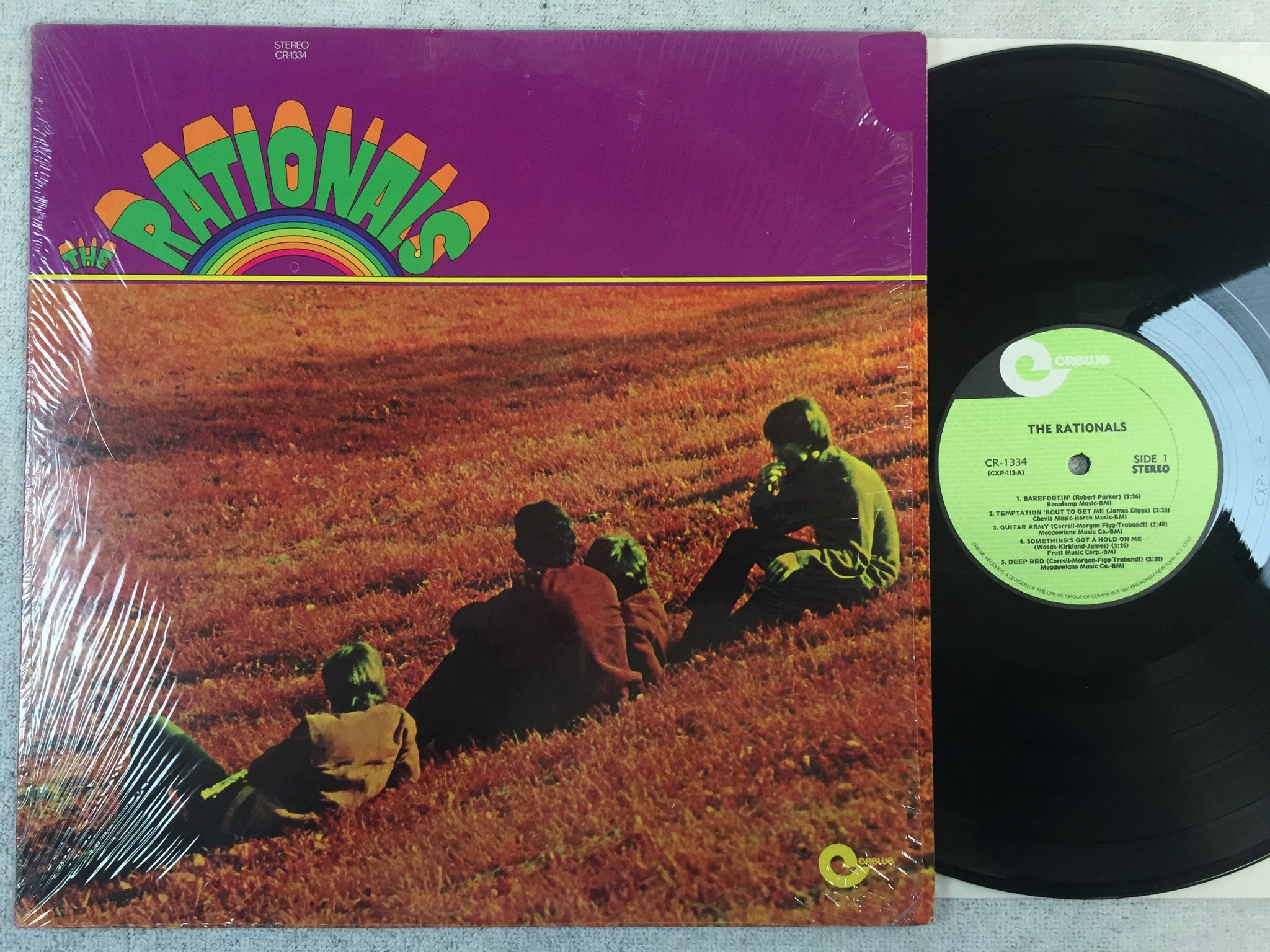 Omslagsbild för skivan THE RATIONALS s/t LP -69 US CREWE CR-1334 