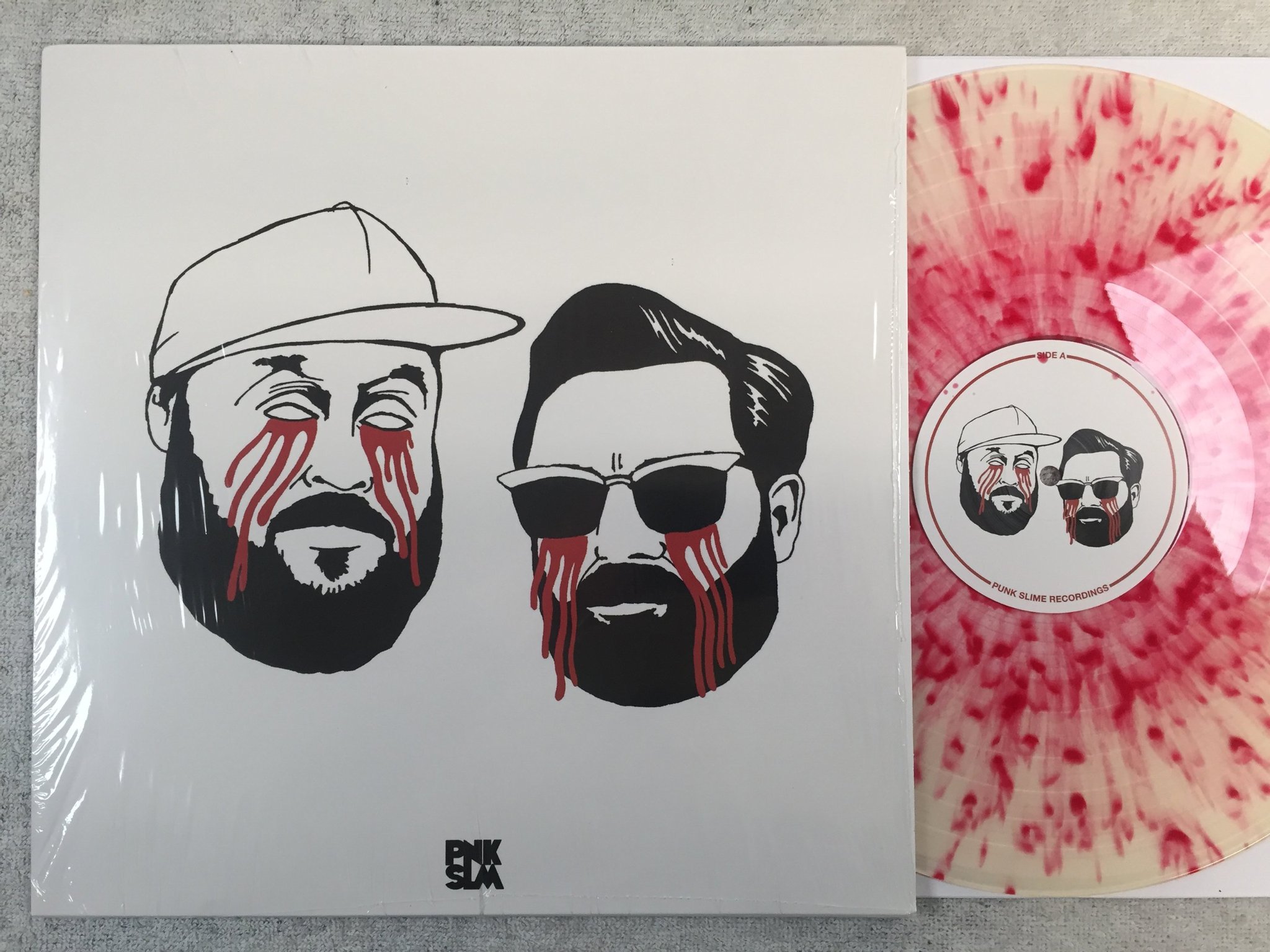 Omslagsbild för skivan SWAMPMEAT gin & tonic LP 2016 UK PNKSLM 019 Splattered Red GARAGE ROCK