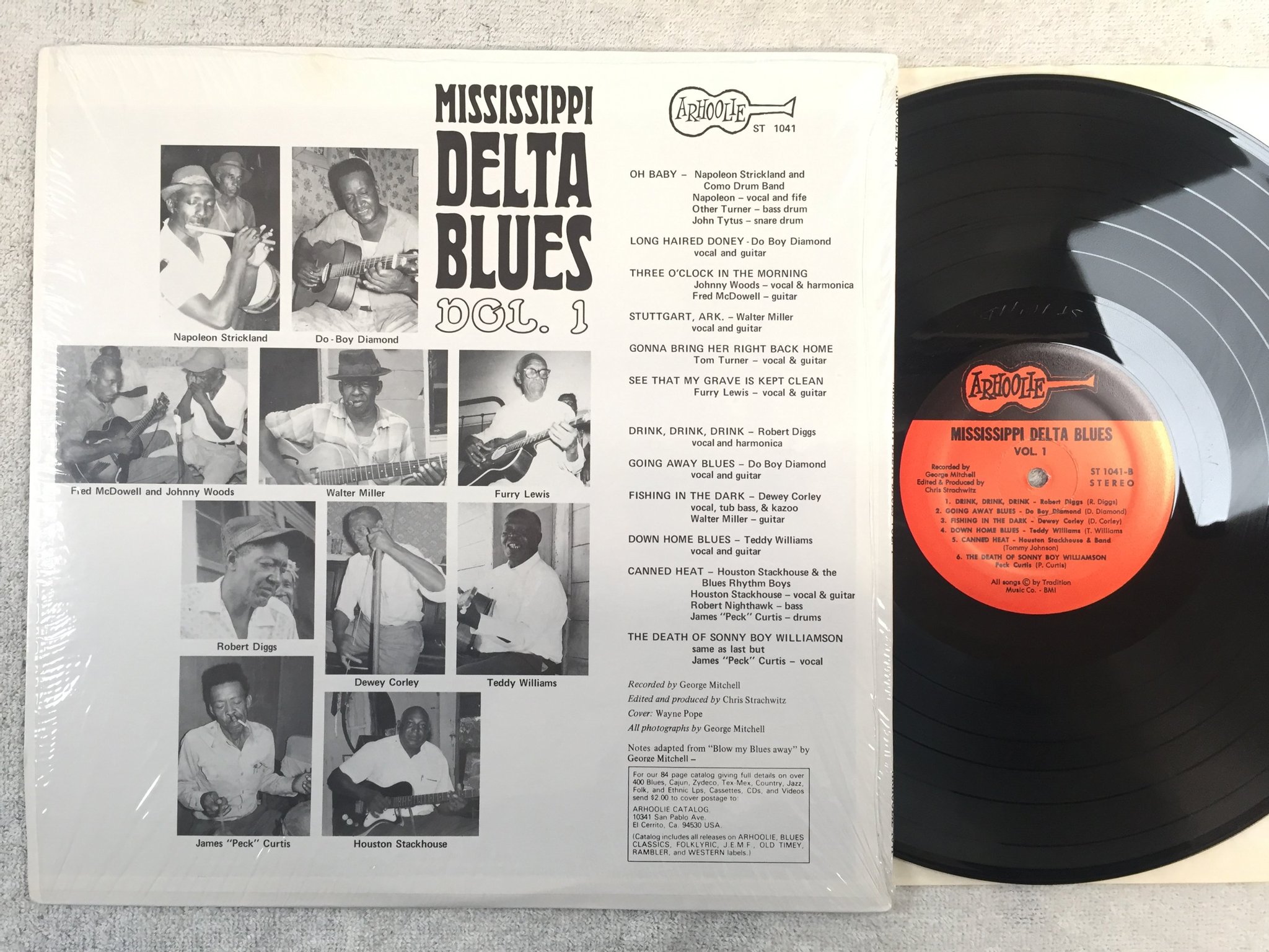 Omslagsbild för skivan V/A Mississippi Delta Blues Vol. 1 LP US ARHOOLIE 1041