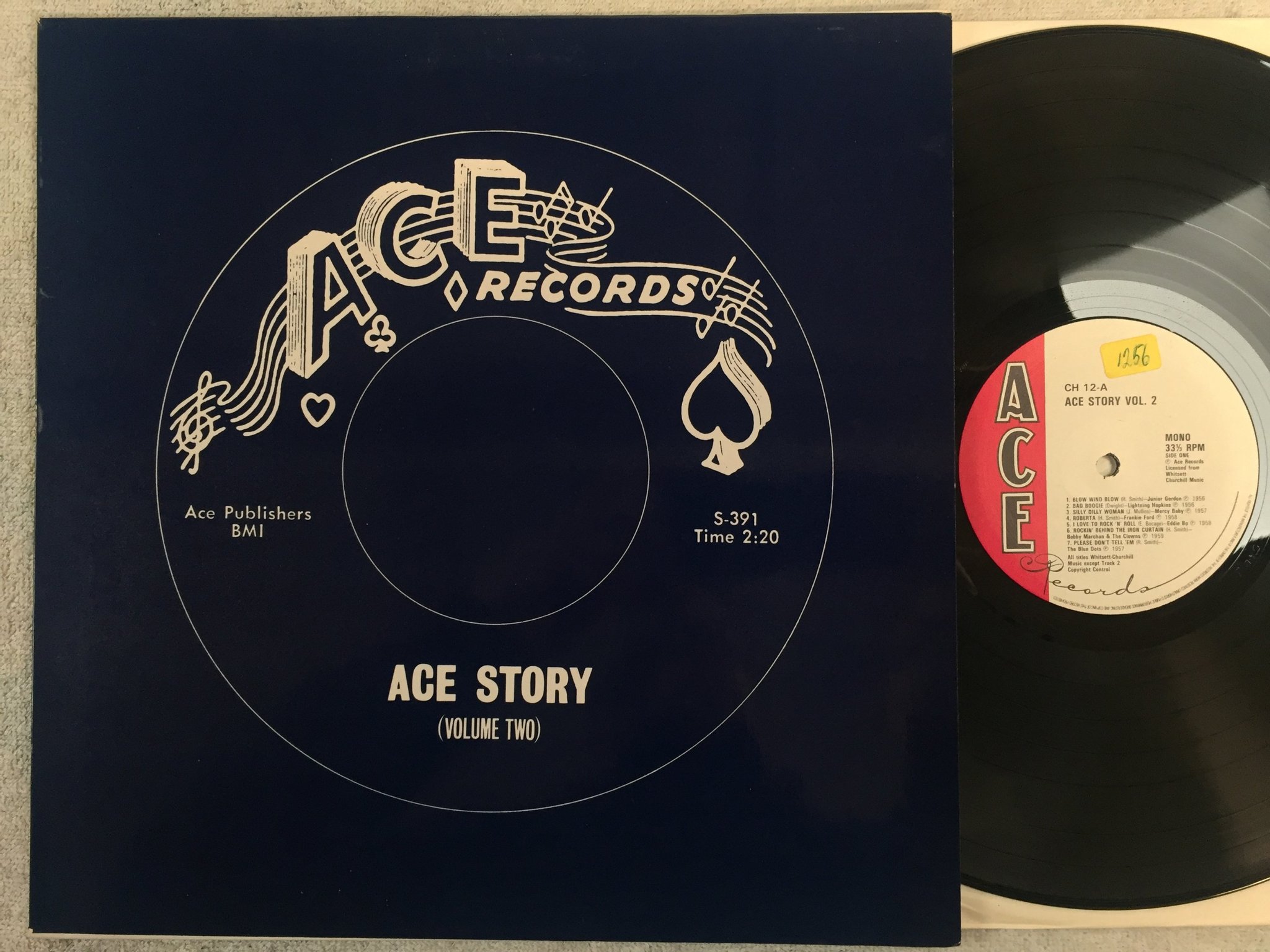 Omslagsbild för skivan V/A ace story vol 2 LP UK ACE CH 12