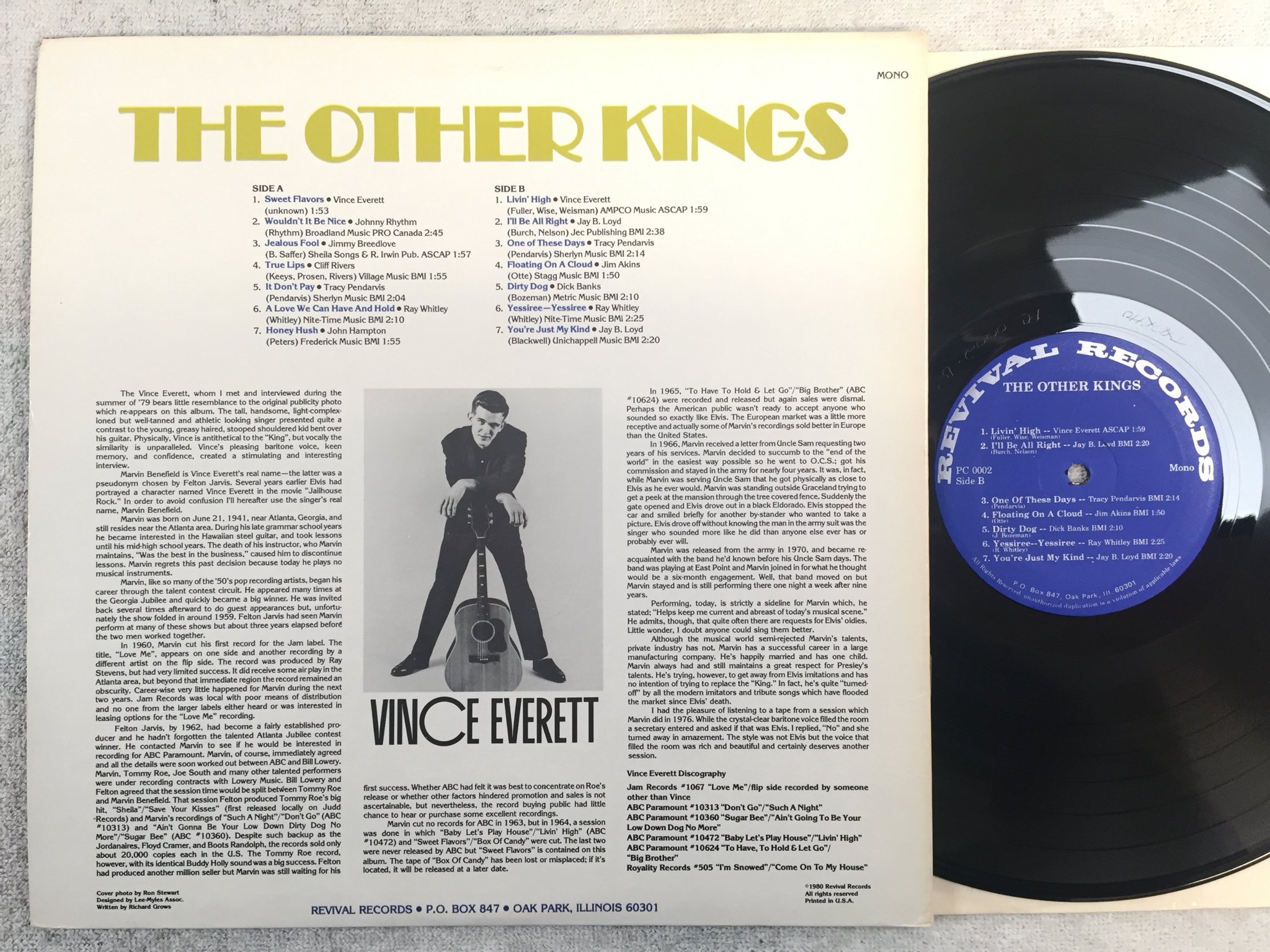 Omslagsbild för skivan V/A the other kings LP -80 US REVIVAL PC 0002