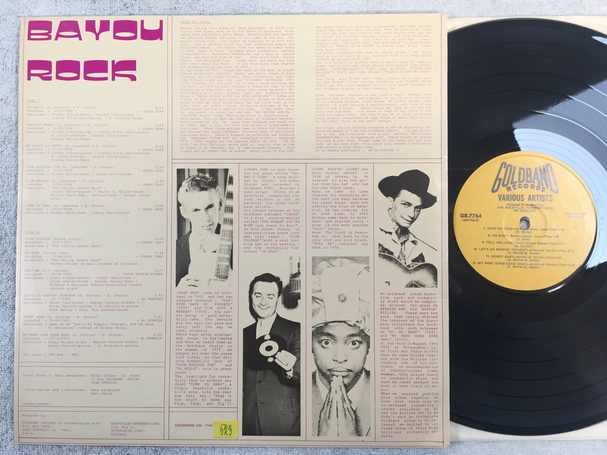 Omslagsbild för skivan V/A bayou rock LP US GOLDBAND GR-7764