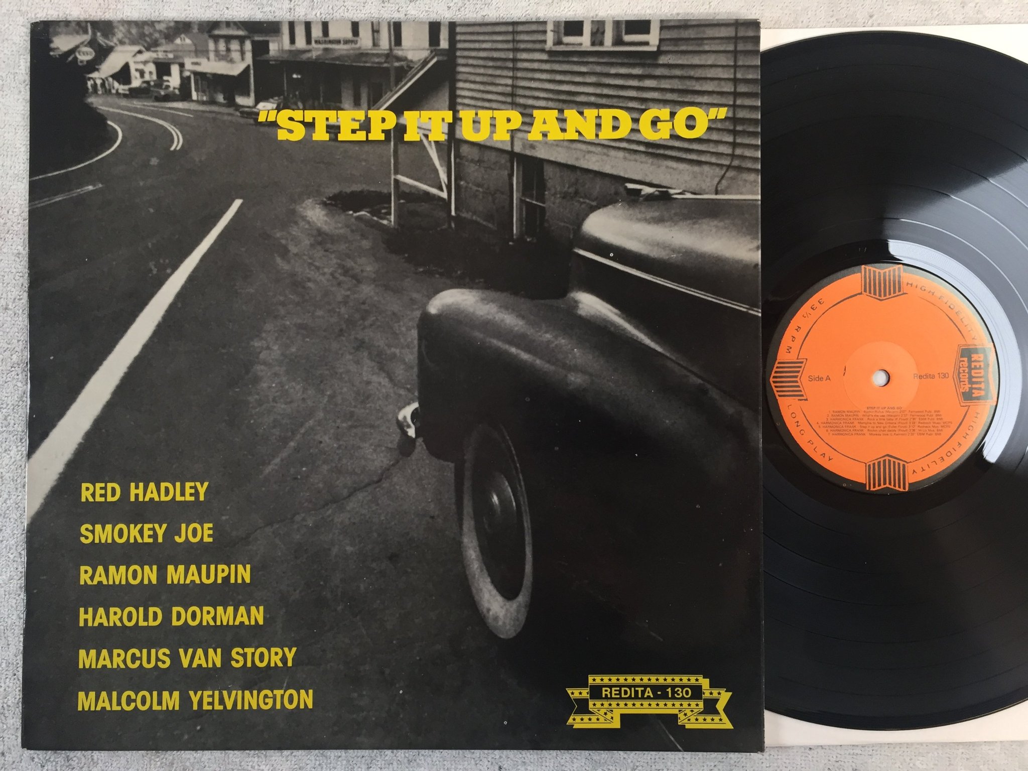 Omslagsbild för skivan V/A step it up and go LP Hol REDITA RECORDS 130 