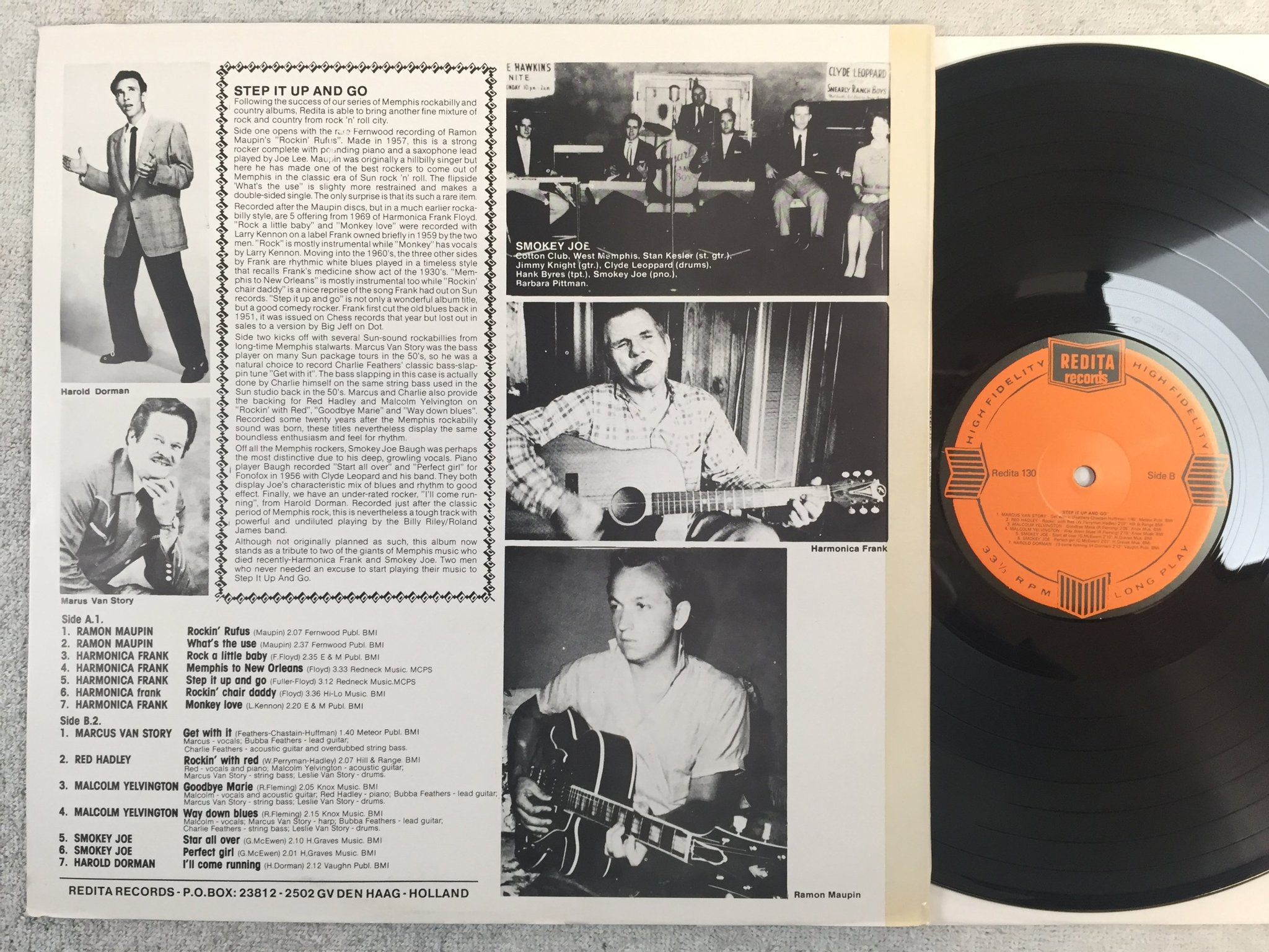 Omslagsbild för skivan V/A step it up and go LP Hol REDITA RECORDS 130 