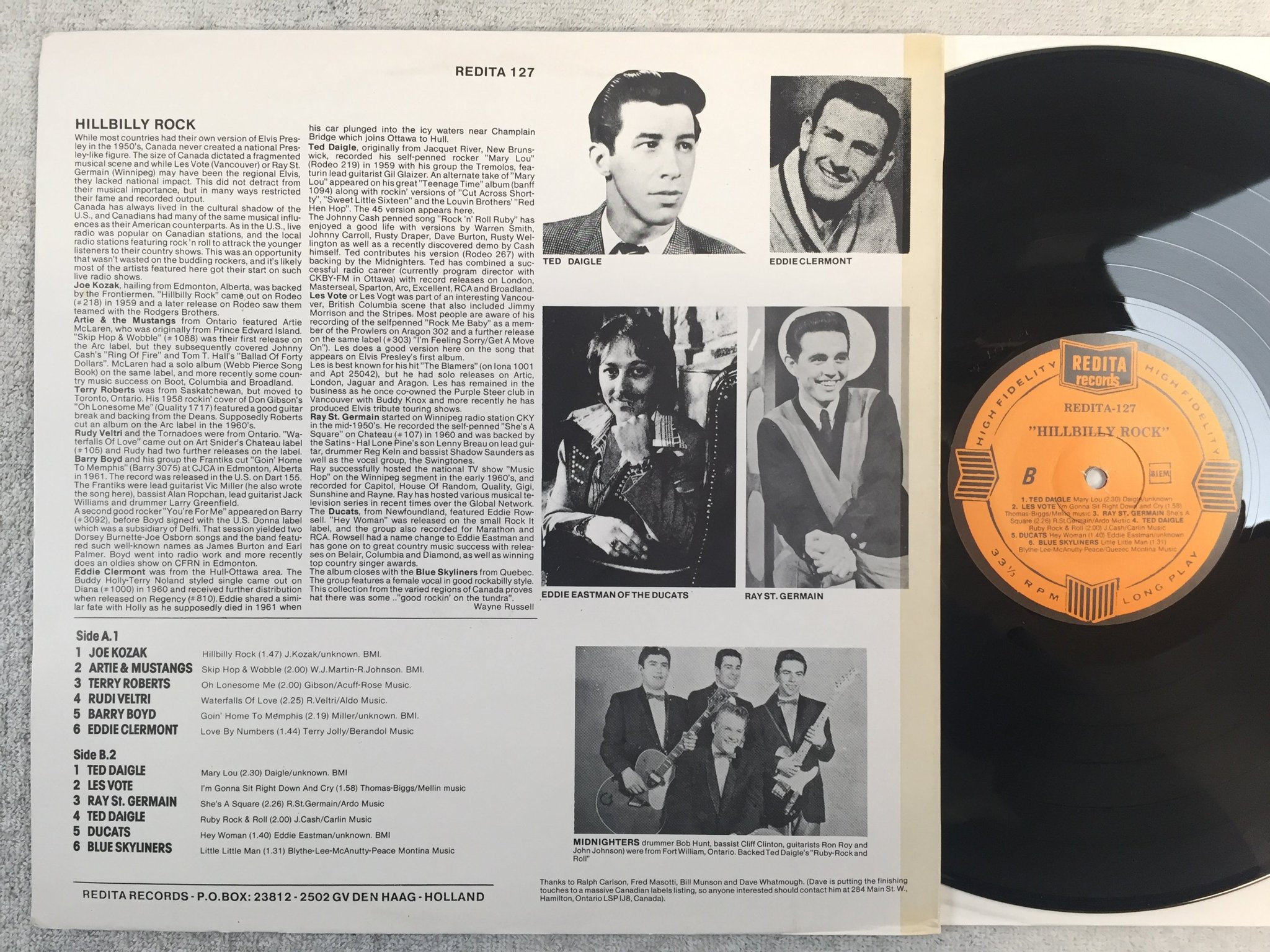 Omslagsbild för skivan V/A hillbilly rock LP Hol REDITA 127