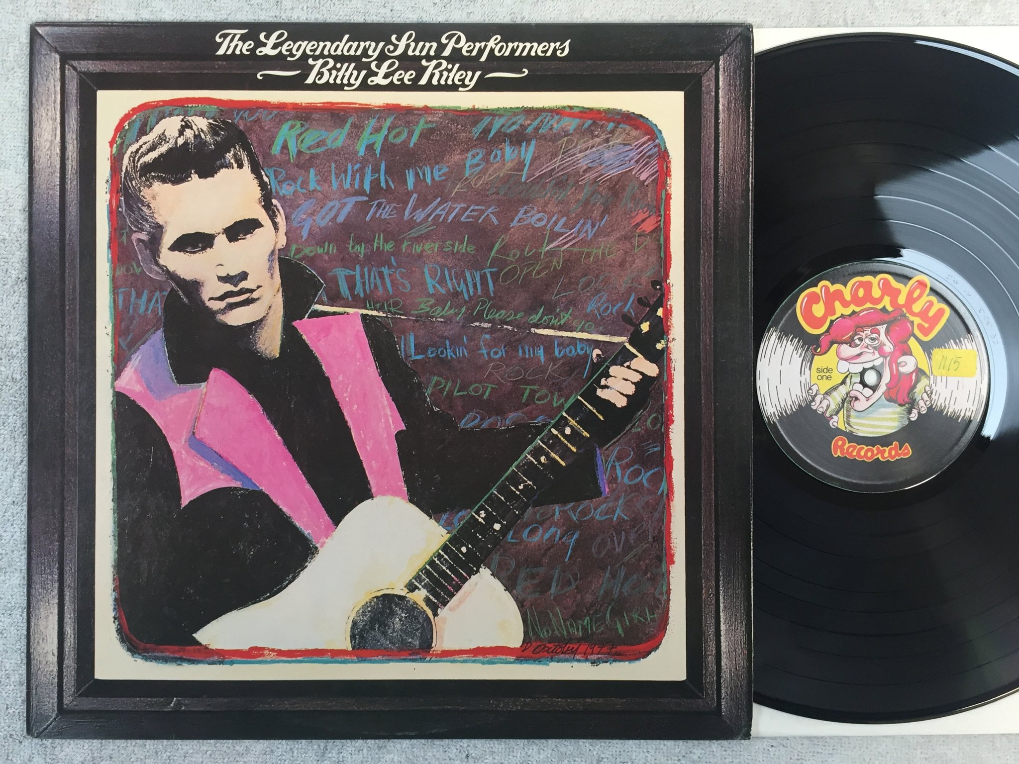 Omslagsbild för skivan BILLY LEE RILEY the legendary SUN performers LP -77 UK CHARLY CR 30131