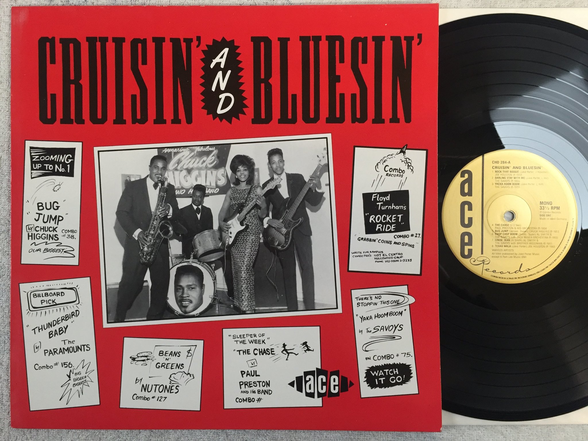 Omslagsbild för skivan V/A crusin' and brusin' LP Ger ACE CHD 284 rhythm n blues