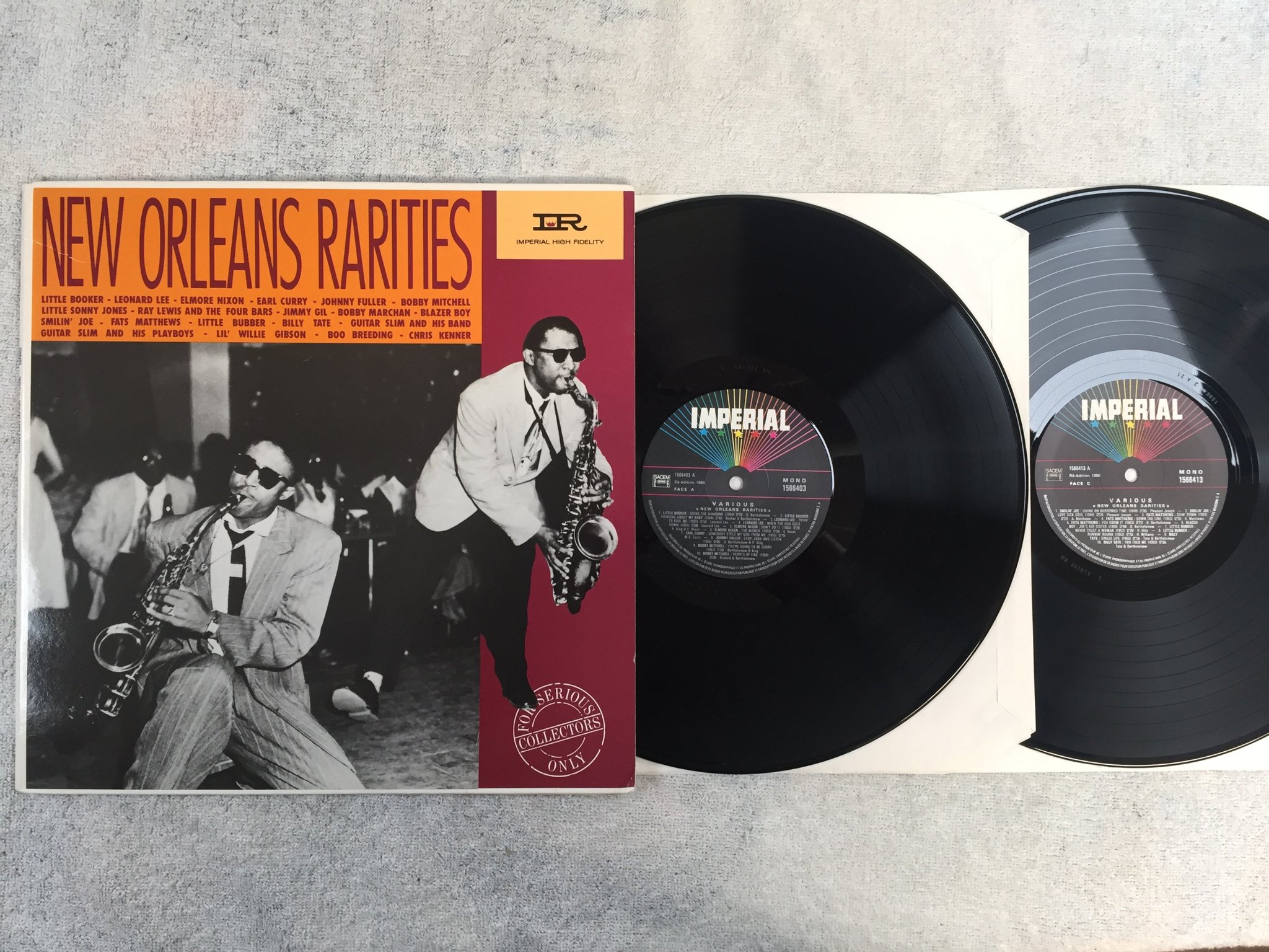 Omslagsbild för skivan V/A New Orleans rarities LP -86 Fra IMPERIAL 1566413 RHYTHM & BLUES