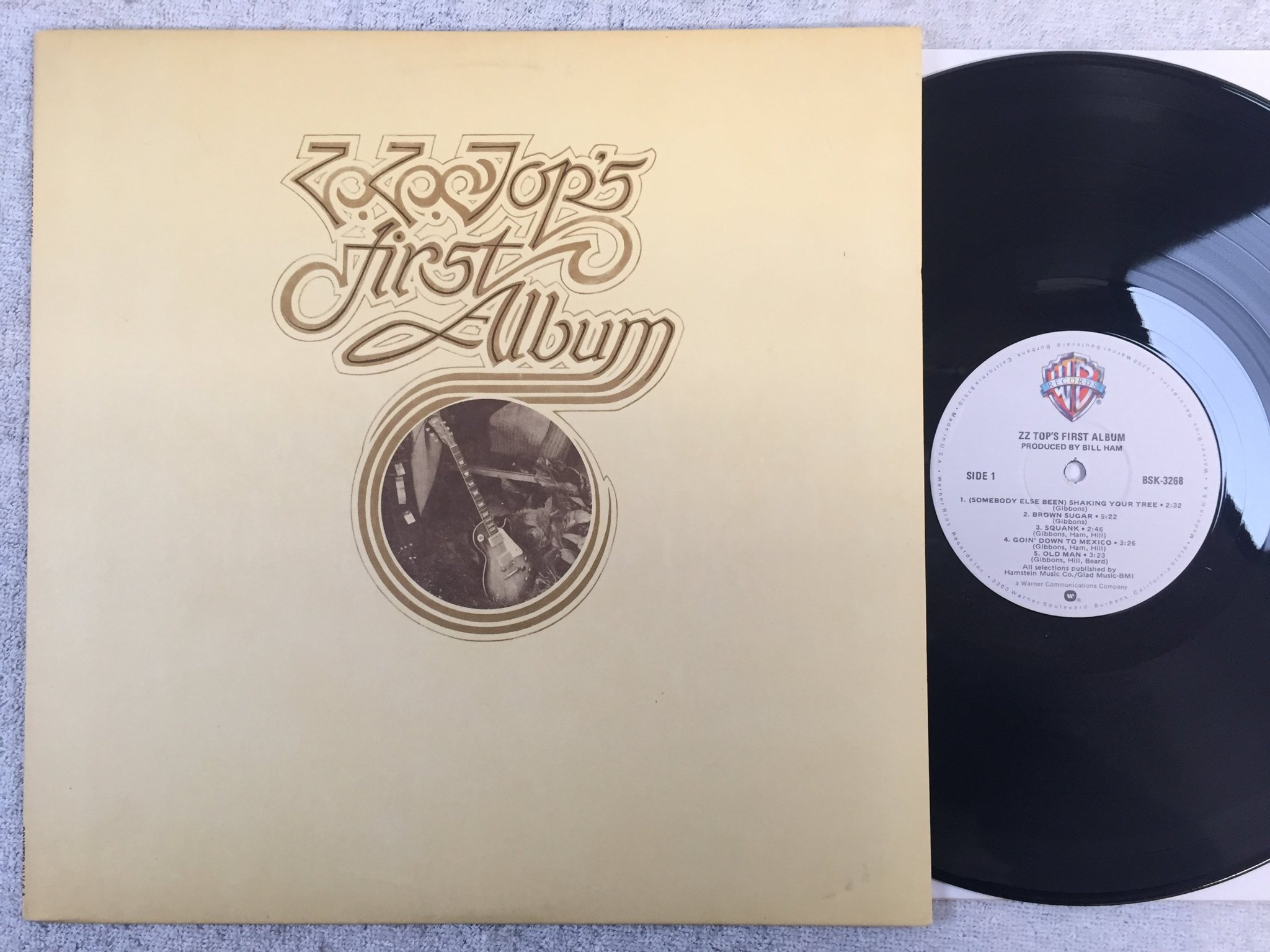 Omslagsbild för skivan ZZ TOP first album LP US WARNER BROS BSK-3268