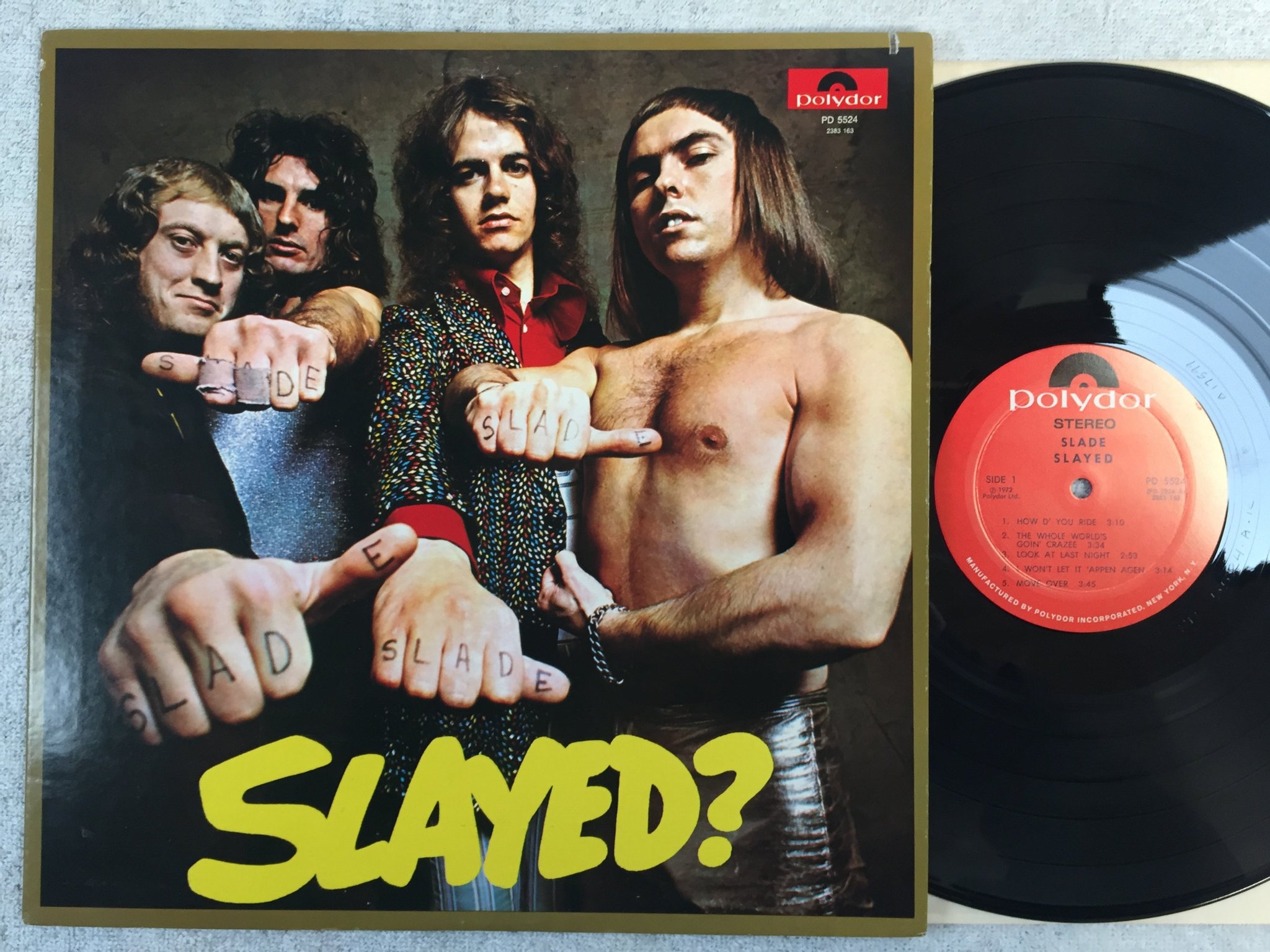 Omslagsbild för skivan SLADE slayed LP -72 US POLYDOR PD 5524 