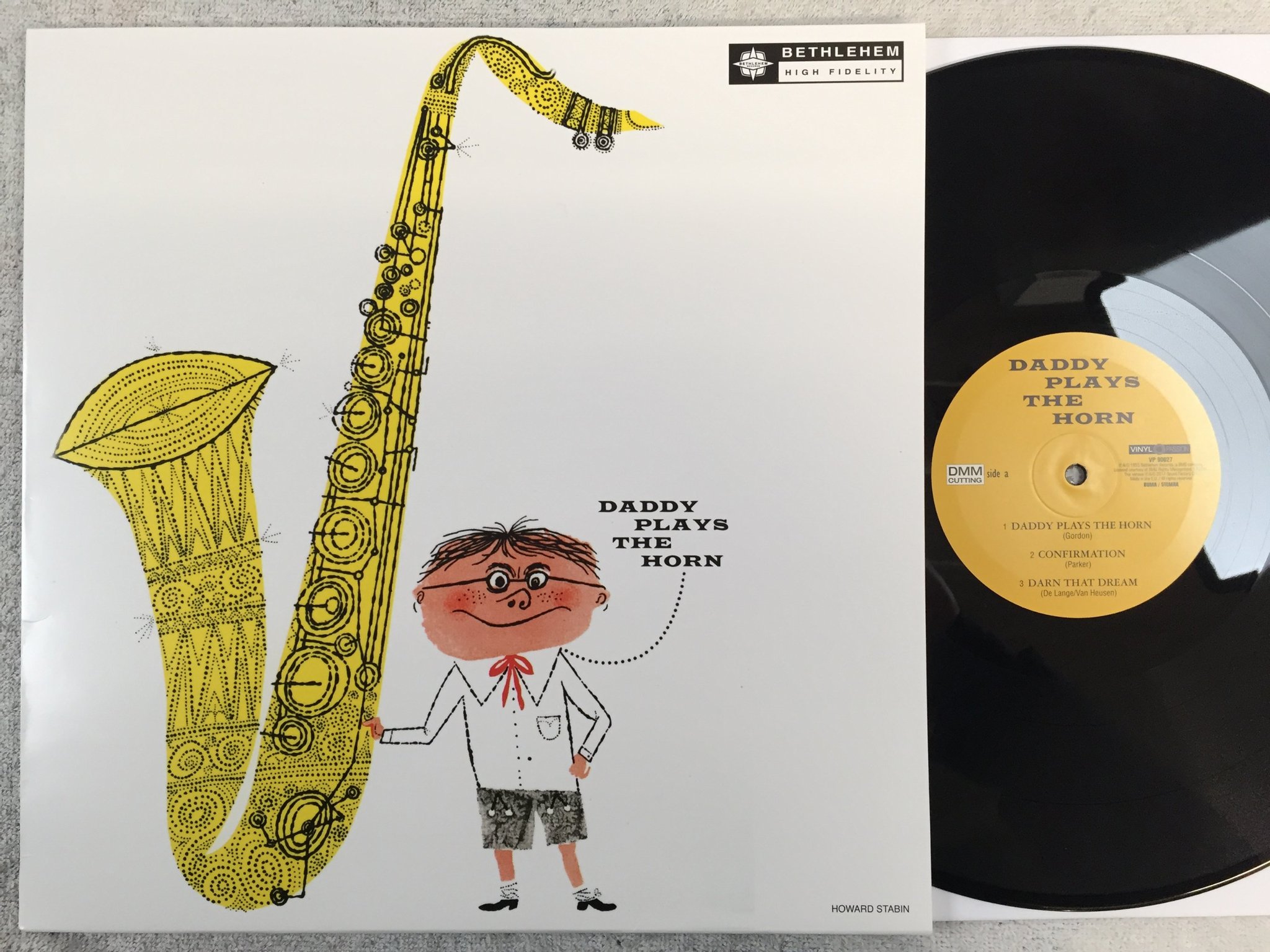 Omslagsbild för skivan DEXTER GORDON daddy plays the horn LP 2017 BETHLEHEM VP 90027