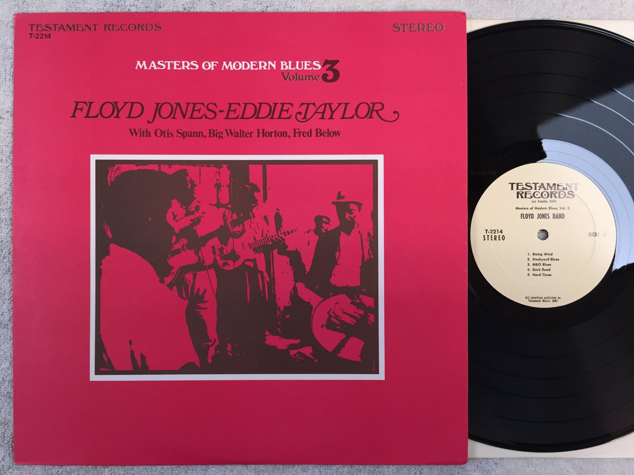 Omslagsbild för skivan FLOYD JONES Masters Of Modern Blues Volume 3 LP  US TESTAMENT T-2214 