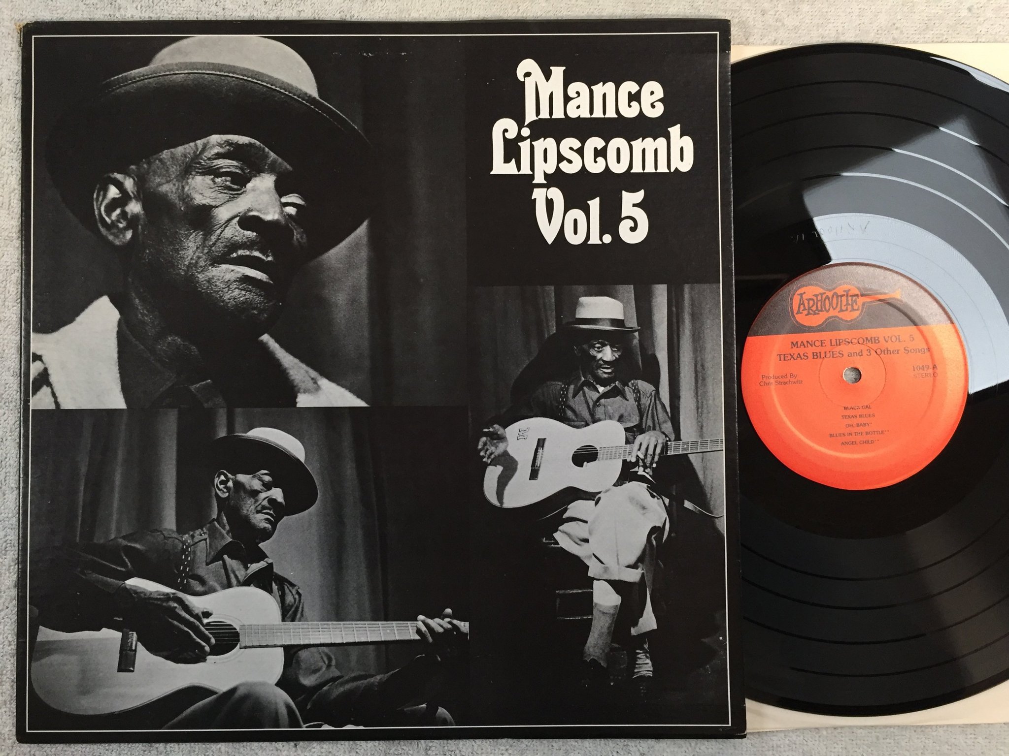 Omslagsbild för skivan MANCE LIPSCOMB  vol 5 LP re US ARHOOLIE F-1049