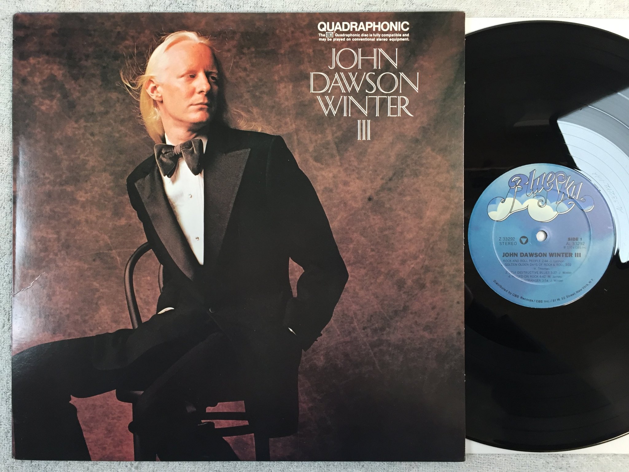 Omslagsbild för skivan JOHNNY WINTER - JOHN DAWSON WINTER III LP re BLUE SKY Z 33292