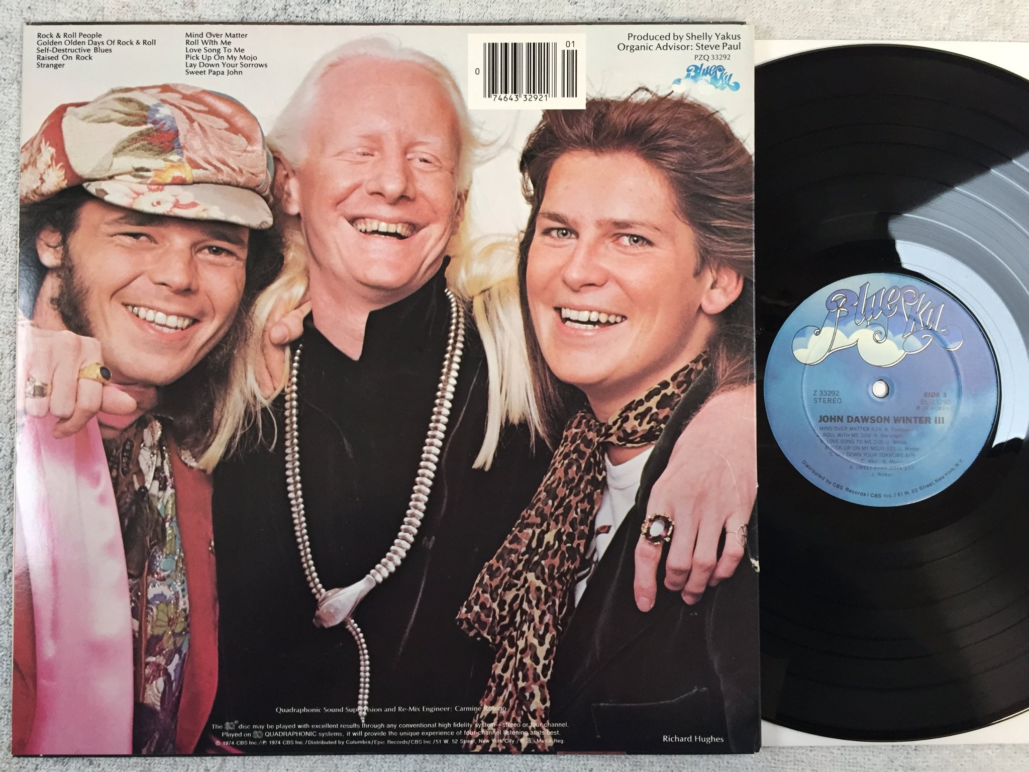 Omslagsbild för skivan JOHNNY WINTER - JOHN DAWSON WINTER III LP re BLUE SKY Z 33292
