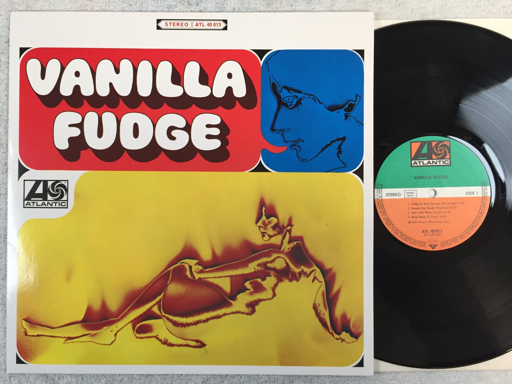 Omslagsbild för skivan VANILLA FUDGE s/t LP re ATLANTIC ATL 40013