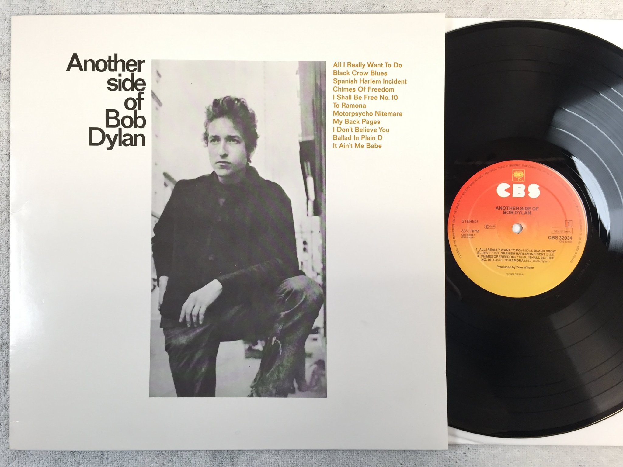 Omslagsbild för skivan BOB DYLAN another side of LP re CBS 32034