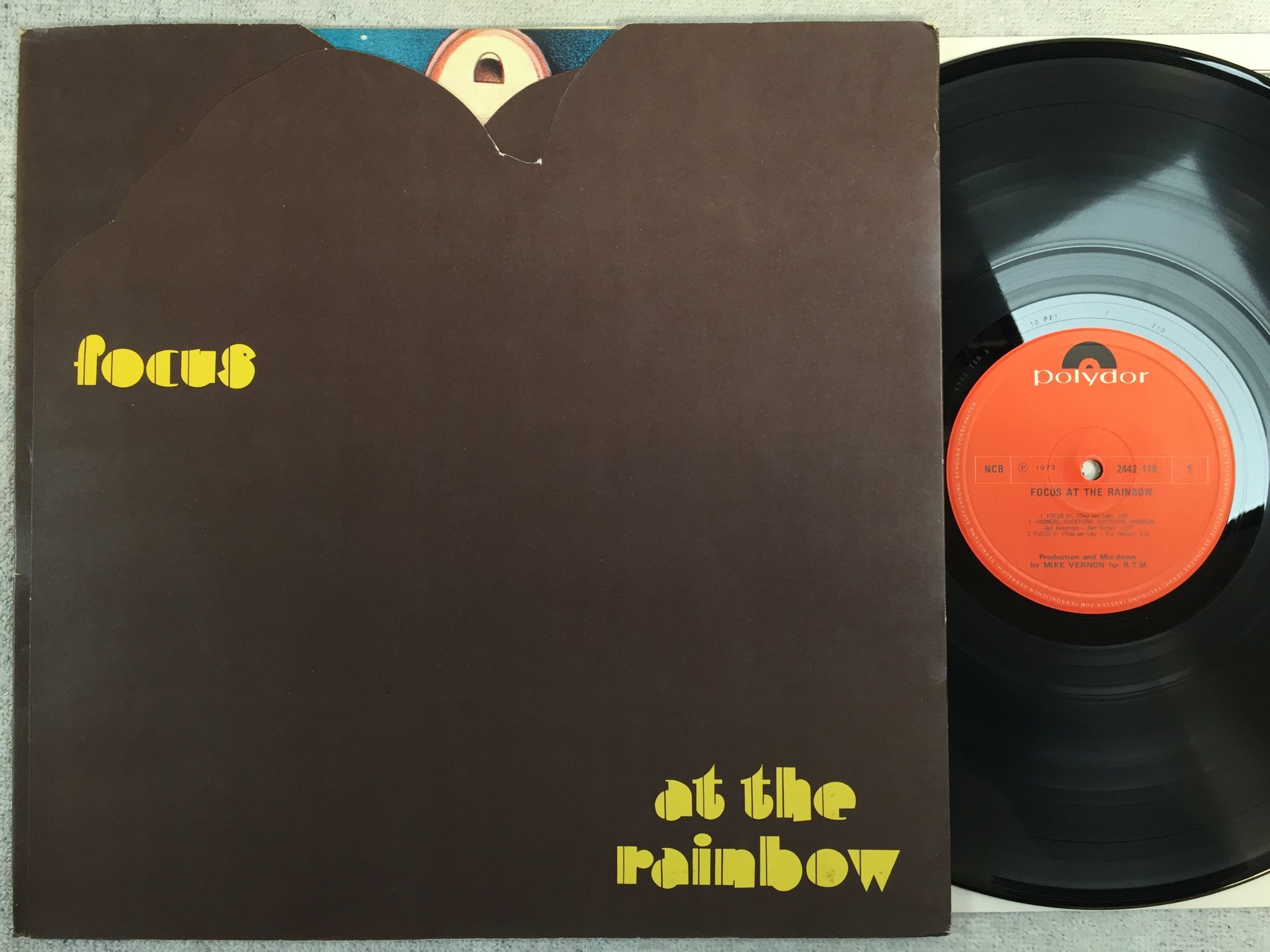Omslagsbild för skivan FOCUS at the Rainbow LP -73 ncb POLYDOR 2442118