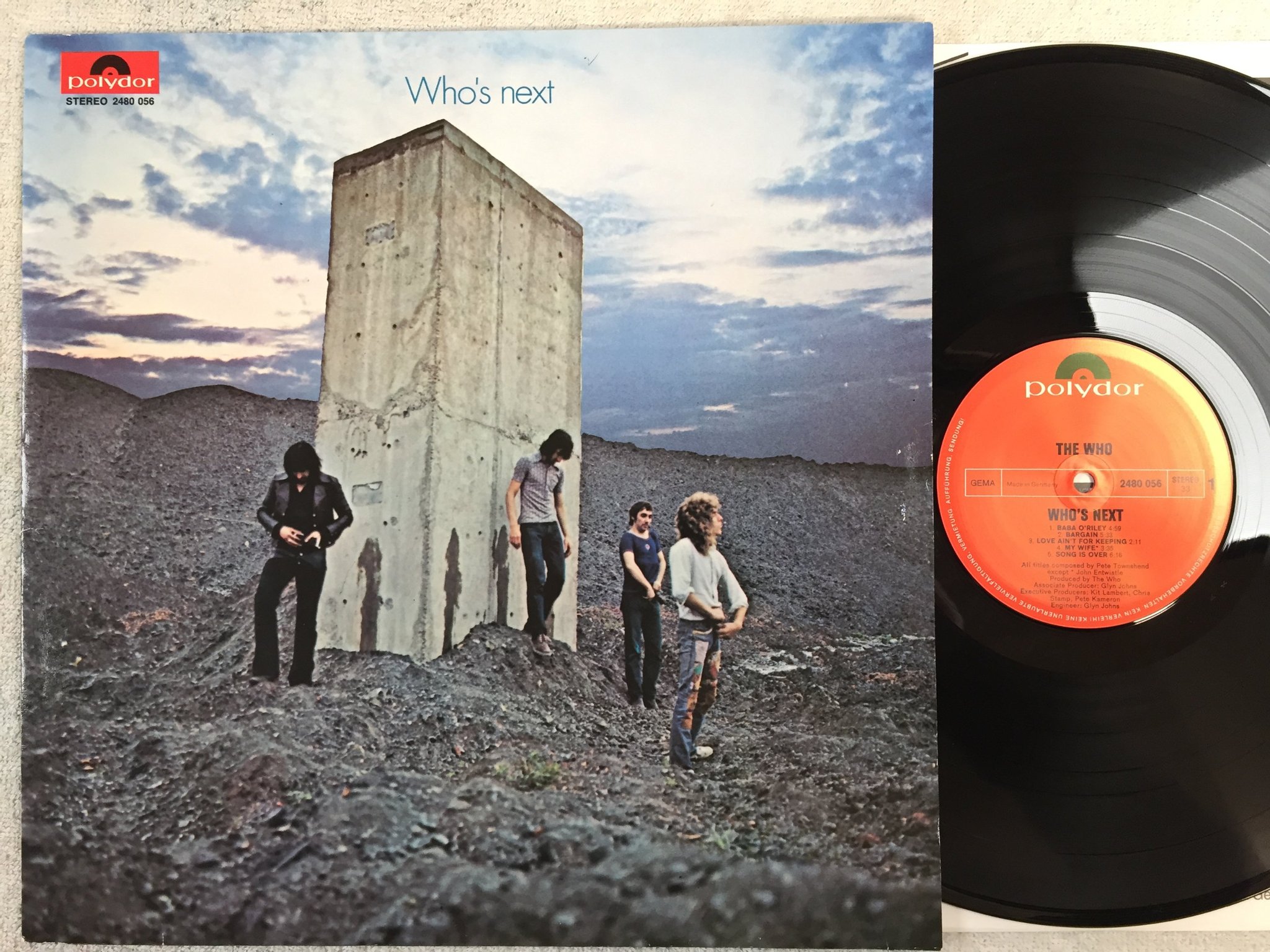 Omslagsbild för skivan THE WHO who's next LP re Ger POLYDOR 2480056
